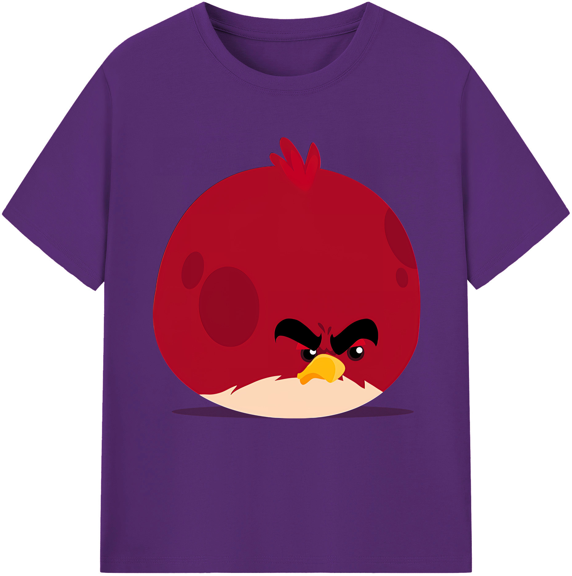 （画像用） Angry Birds アングリーバード 綿100％半袖Tシャツ（フロントプリント）
