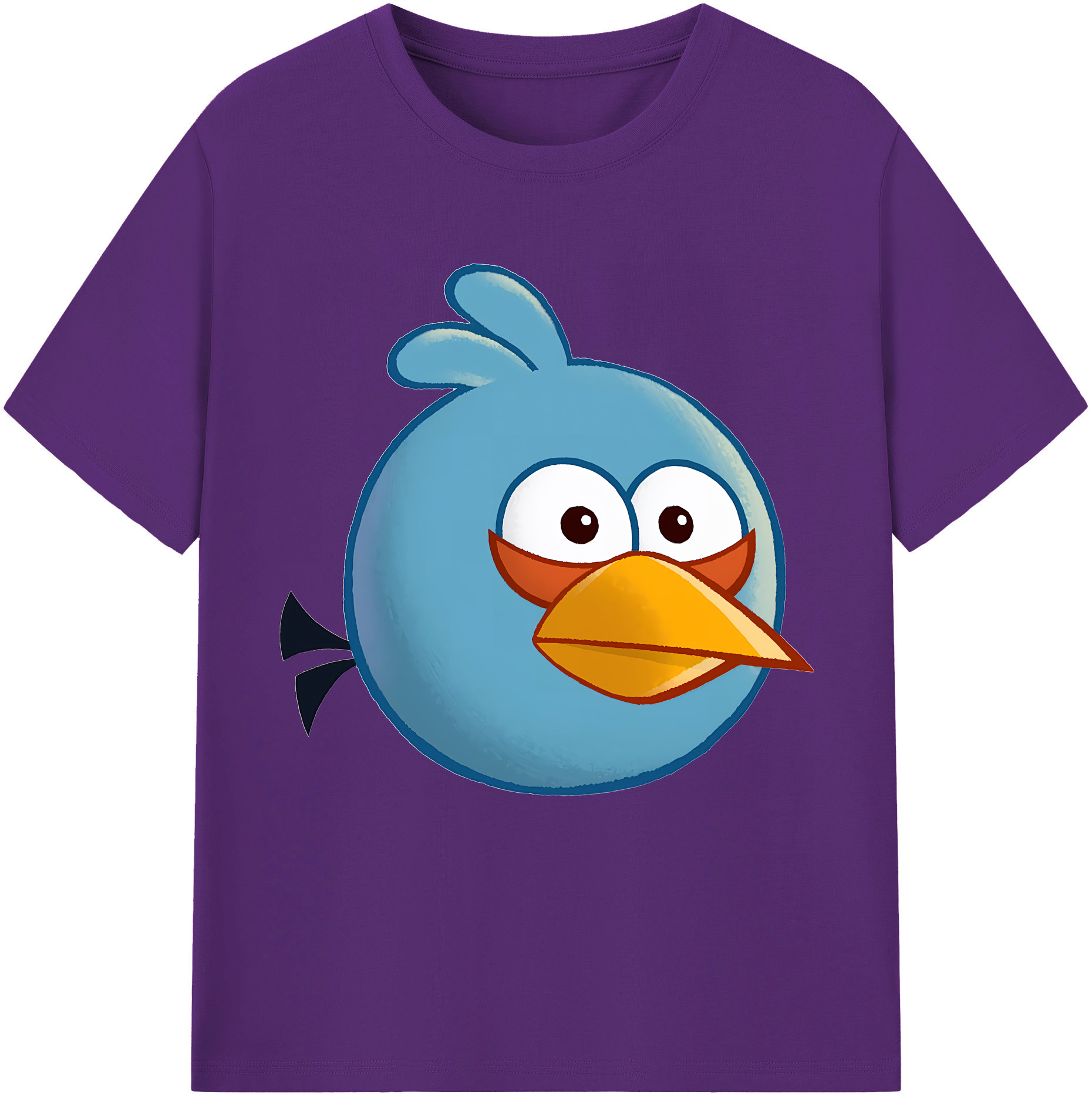 （画像用） Angry Birds アングリーバード 綿100％半袖Tシャツ（フロントプリント）