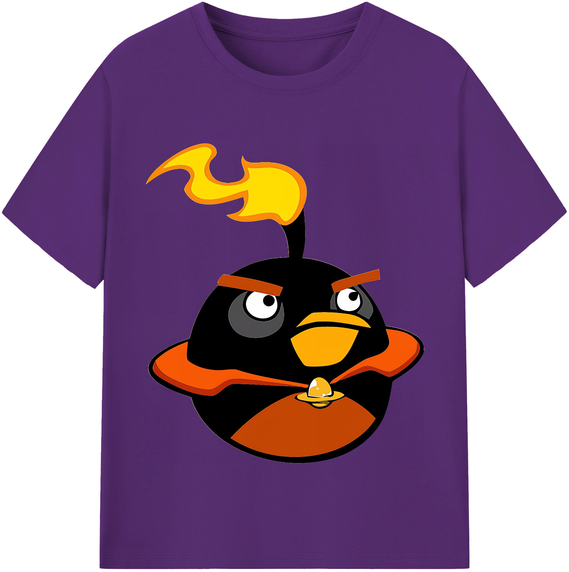 （画像用） Angry Birds アングリーバード 綿100％半袖Tシャツ（フロントプリント）