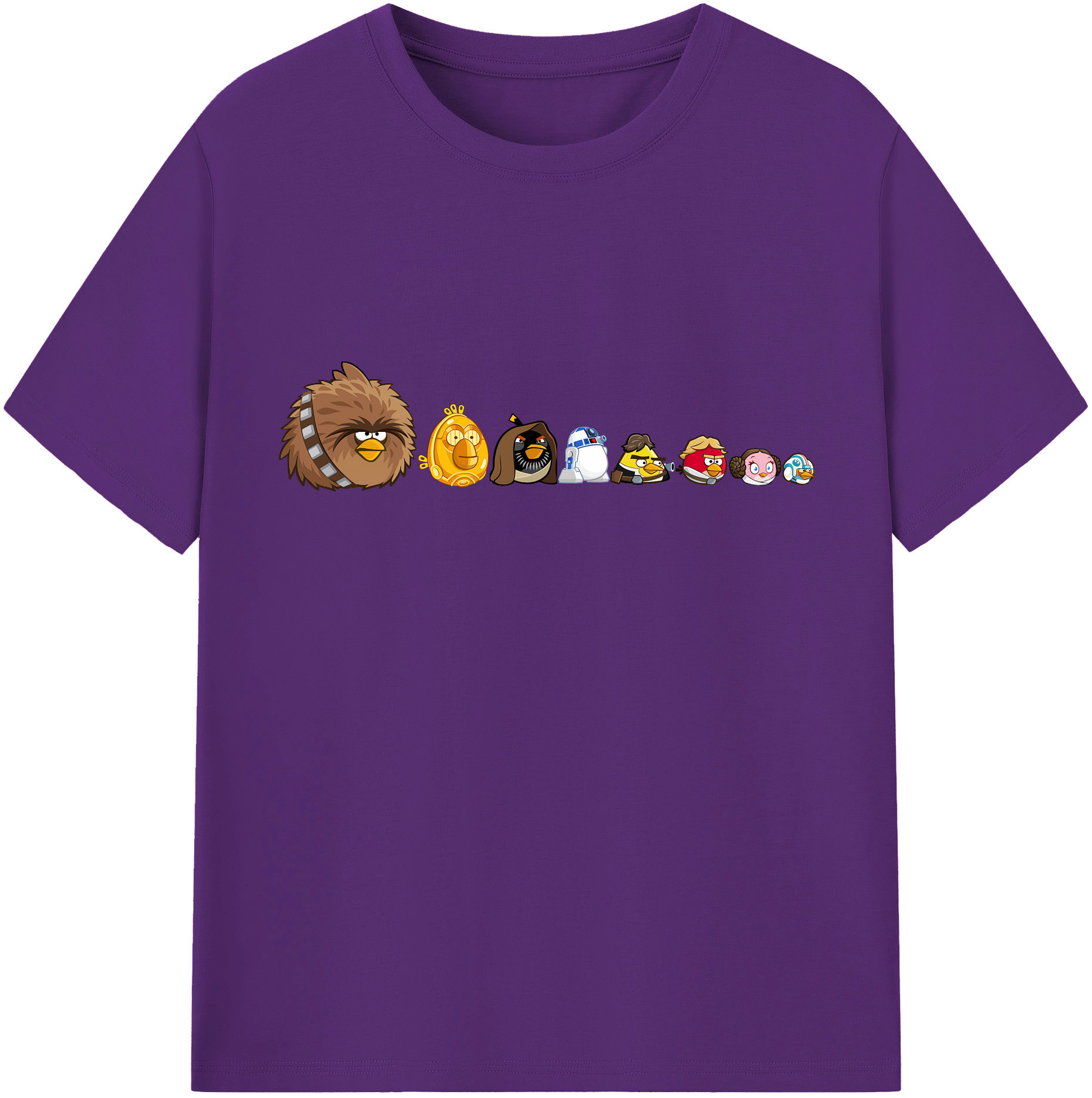 （画像用） Angry Birds アングリーバード 綿100％半袖Tシャツ（フロントプリント）
