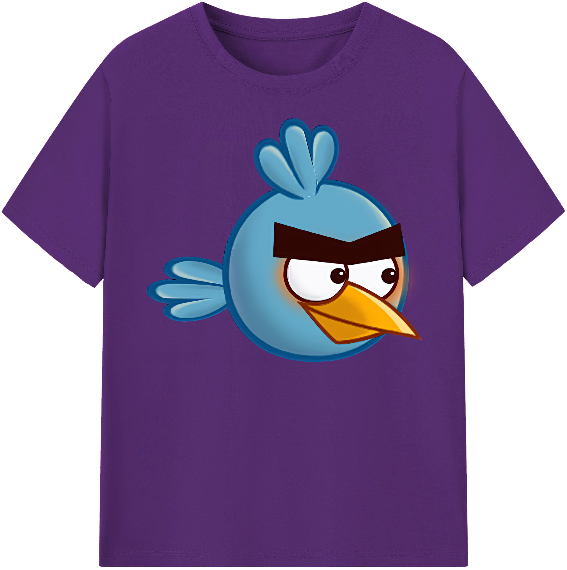 （画像用） Angry Birds アングリーバード 綿100％半袖Tシャツ（フロントプリント）
