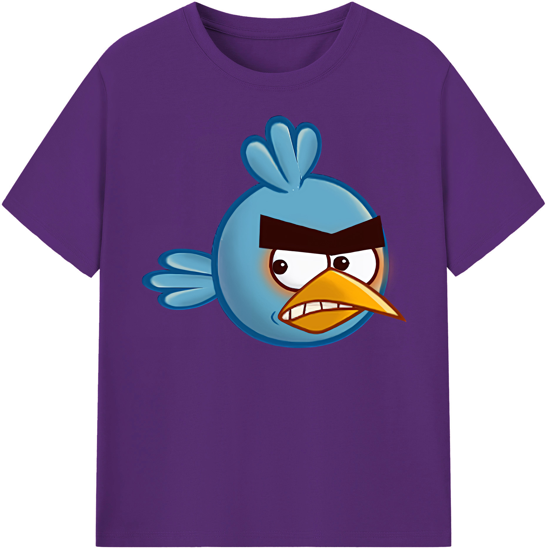 （画像用） Angry Birds アングリーバード 綿100％半袖Tシャツ（フロントプリント）