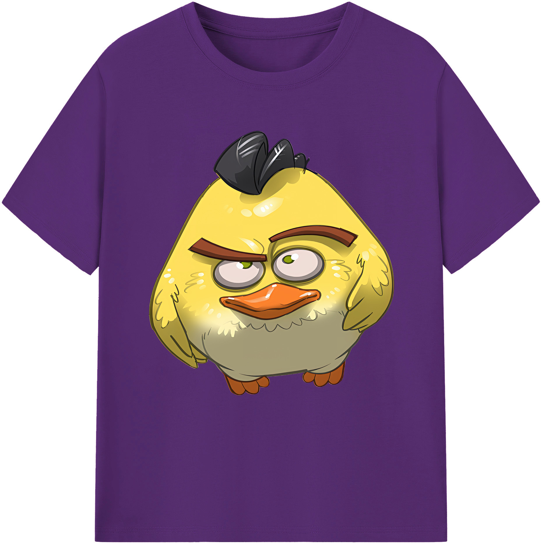 （画像用） Angry Birds アングリーバード 綿100％半袖Tシャツ（フロントプリント）