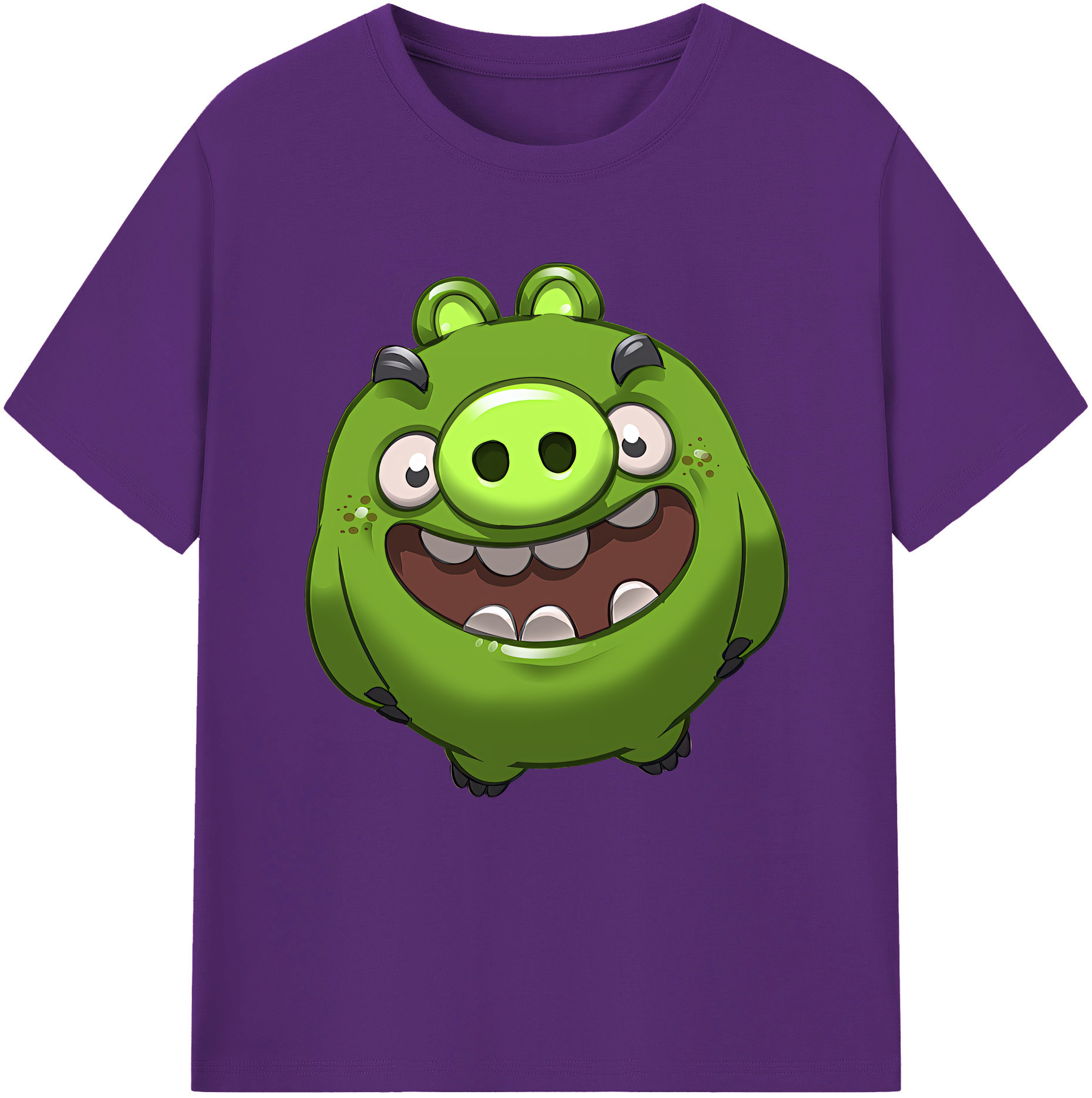 （画像用） Angry Birds アングリーバード 綿100％半袖Tシャツ（フロントプリント）