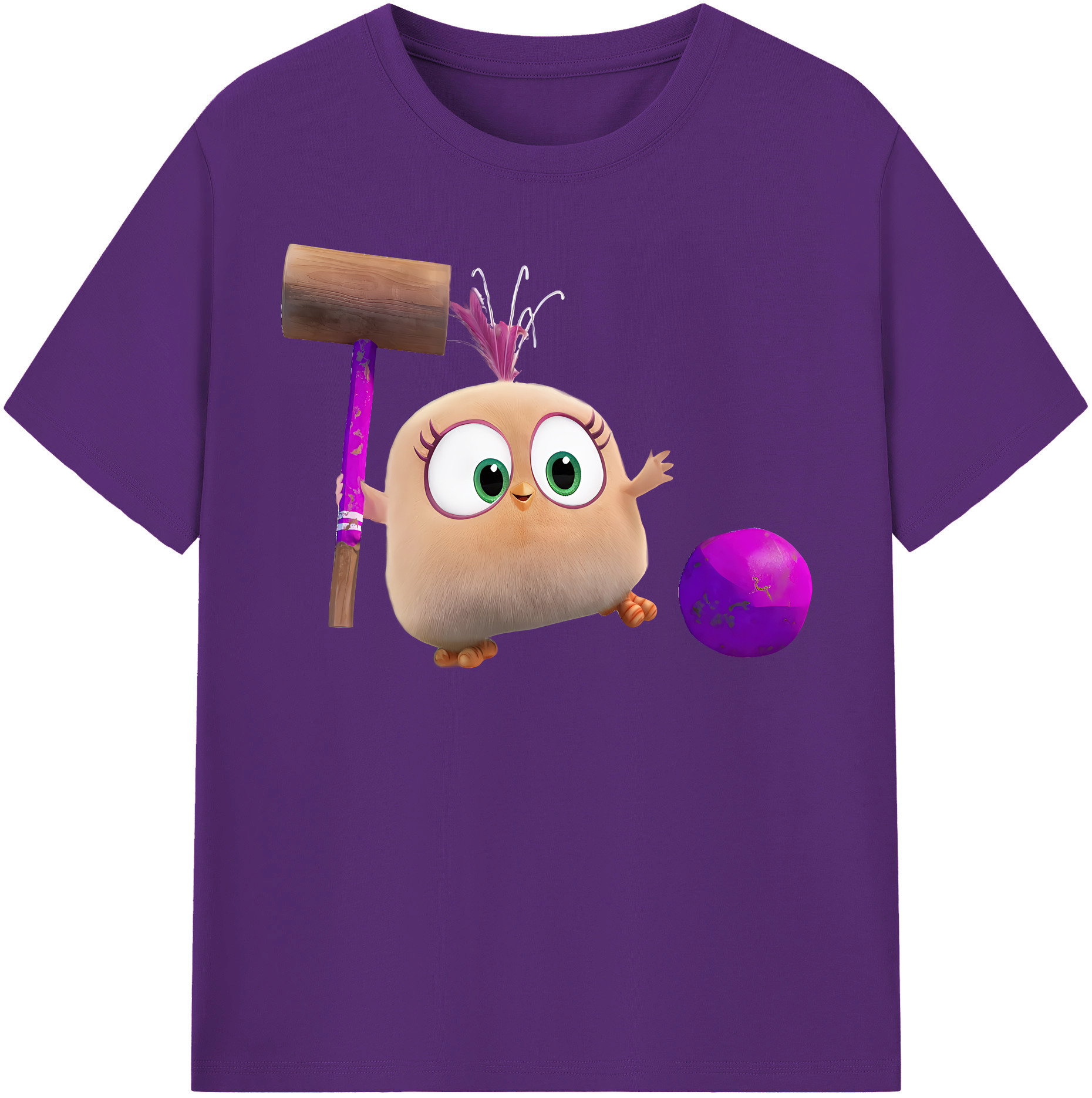 （画像用） Angry Birds アングリーバード 綿100％半袖Tシャツ（フロントプリント）