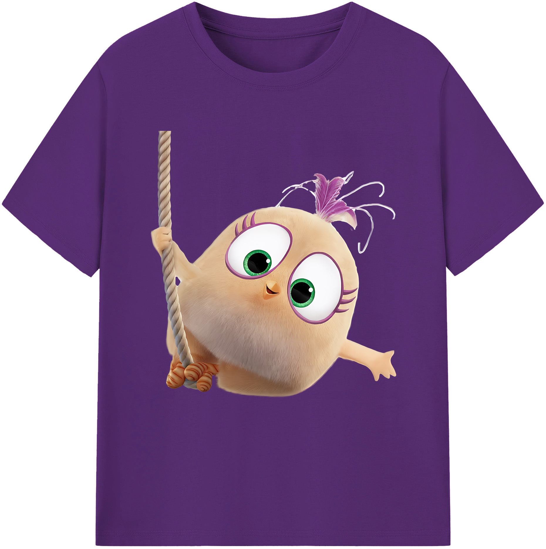 （画像用） Angry Birds アングリーバード 綿100％半袖Tシャツ（フロントプリント）