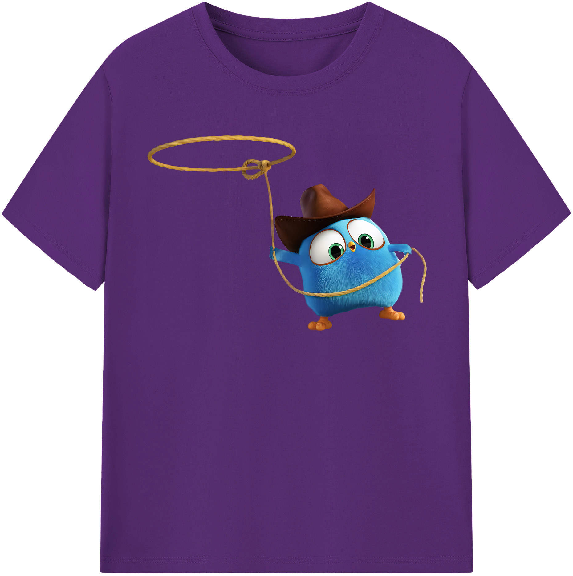 （画像用） Angry Birds アングリーバード 綿100％半袖Tシャツ（フロントプリント）