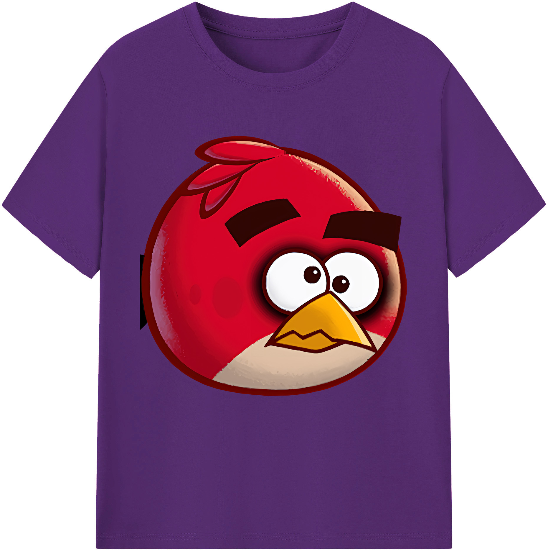 （画像用） Angry Birds アングリーバード 綿100％半袖Tシャツ（フロントプリント）