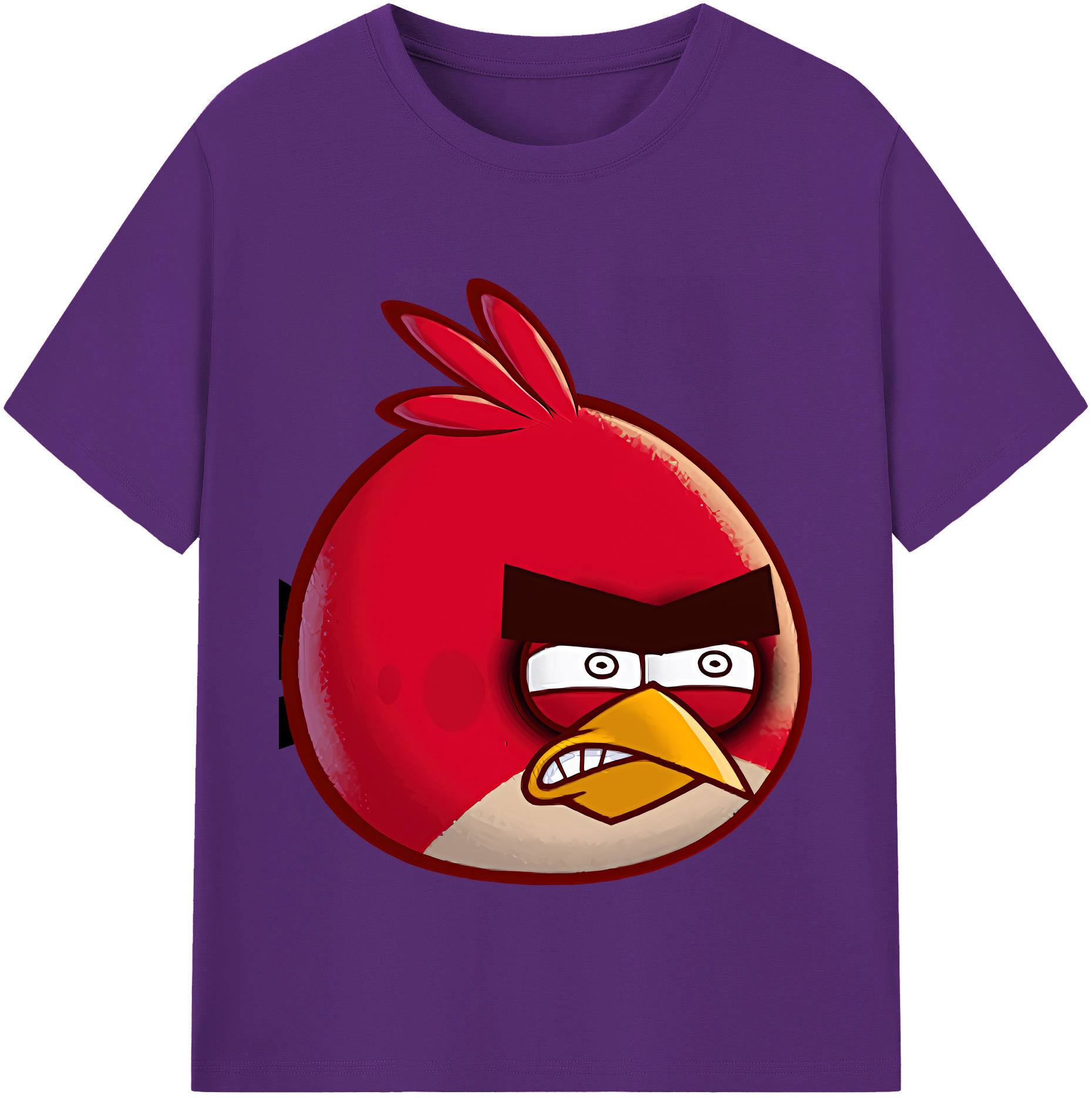 （画像用） Angry Birds アングリーバード 綿100％半袖Tシャツ（フロントプリント）