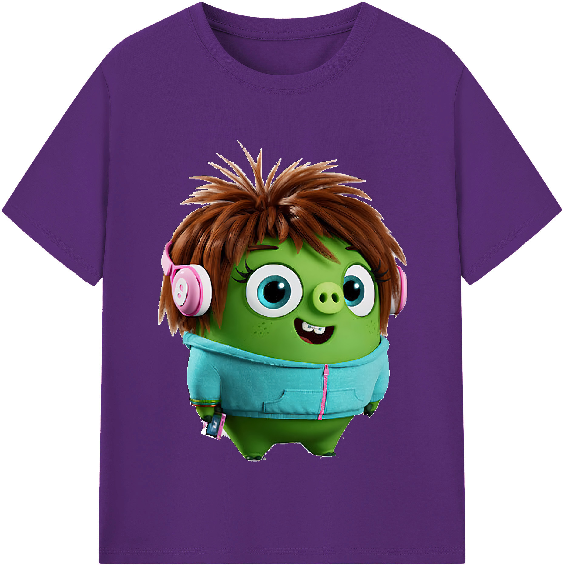 （画像用） Angry Birds アングリーバード 綿100％半袖Tシャツ（フロントプリント）
