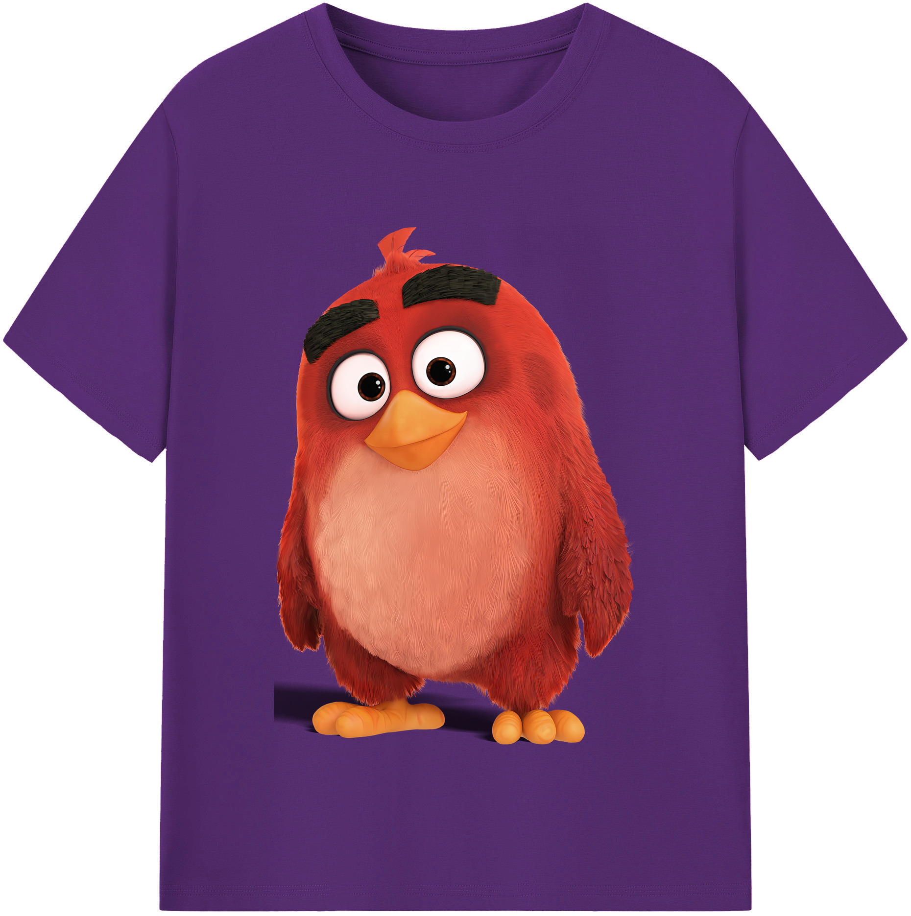 （画像用） Angry Birds アングリーバード 綿100％半袖Tシャツ（フロントプリント）
