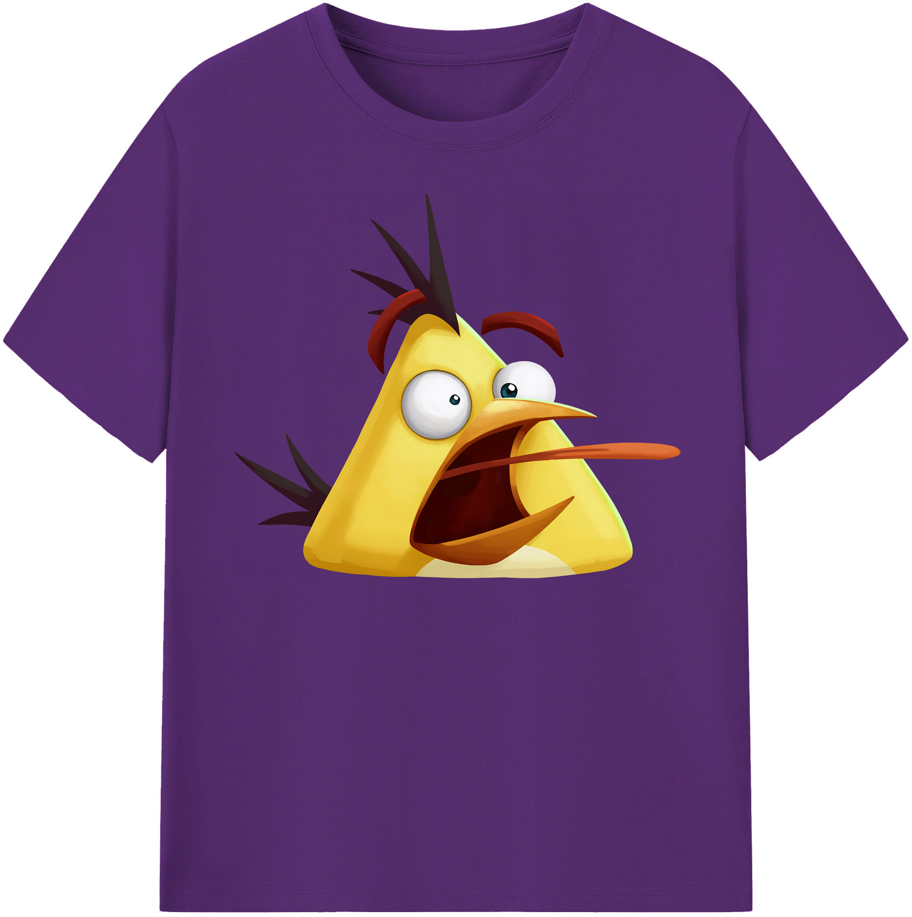 （画像用） Angry Birds アングリーバード 綿100％半袖Tシャツ（フロントプリント）