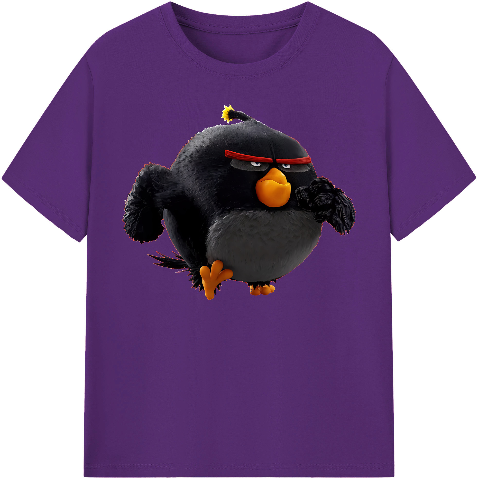 （画像用） Angry Birds アングリーバード 綿100％半袖Tシャツ（フロントプリント）