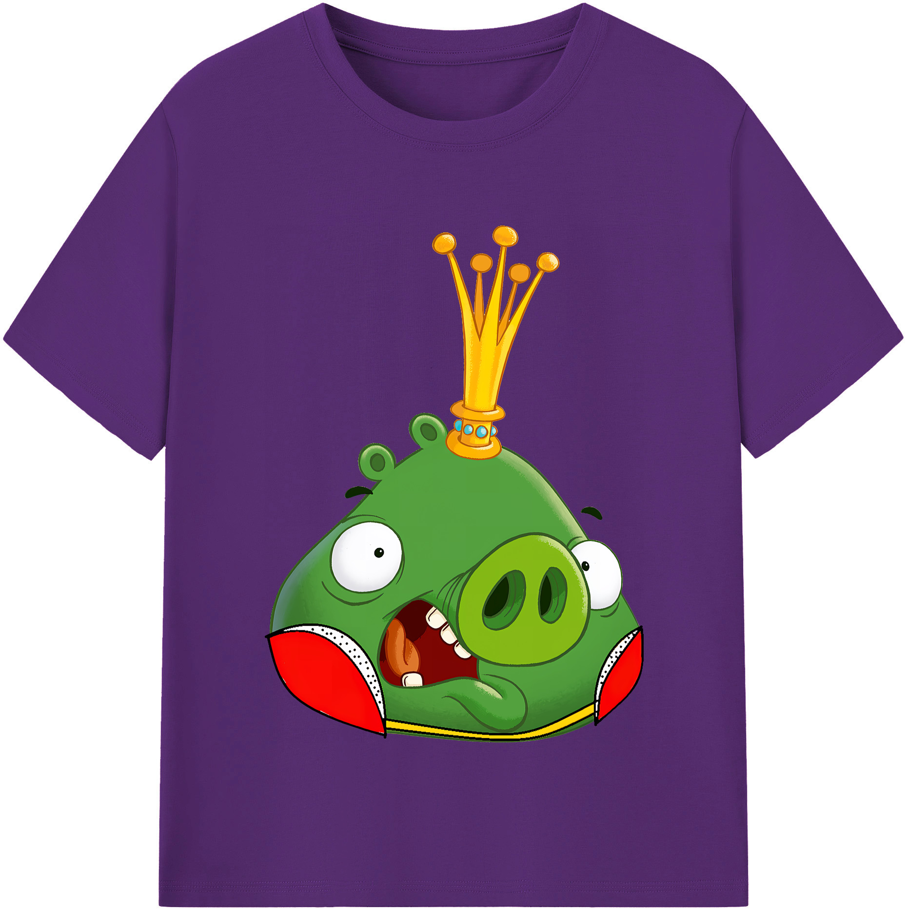 （画像用） Angry Birds アングリーバード 綿100％半袖Tシャツ（フロントプリント）