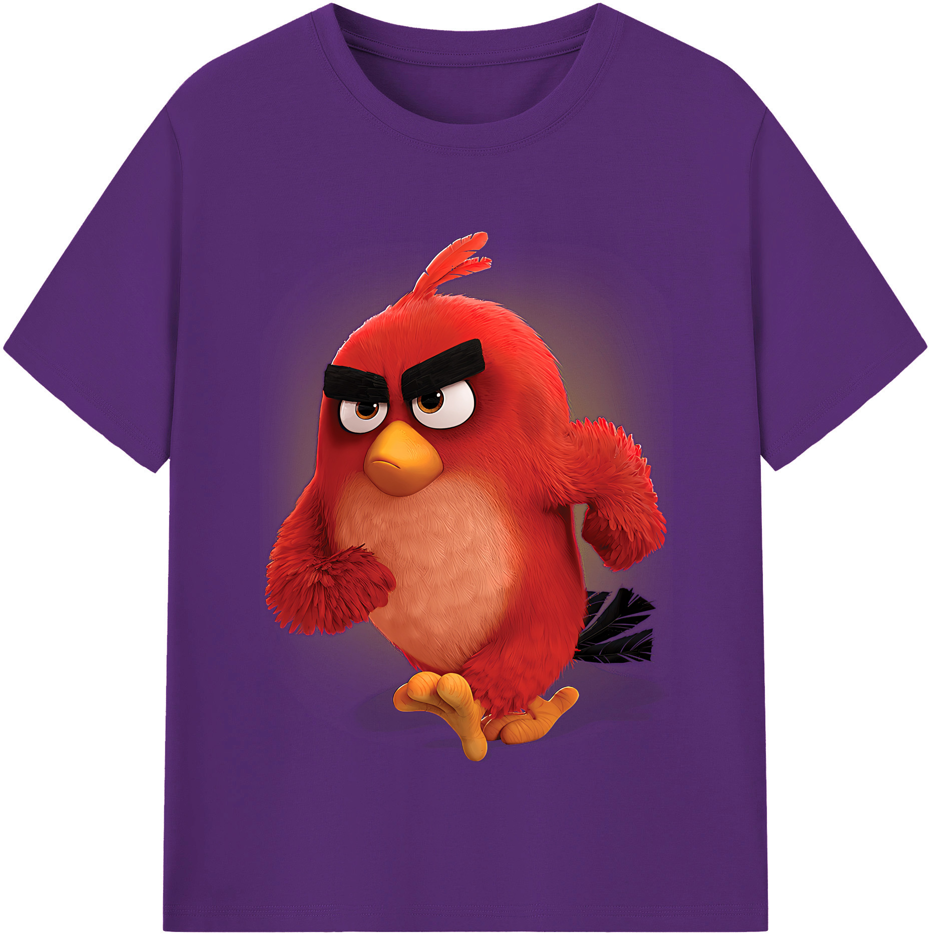 （画像用） Angry Birds アングリーバード 綿100％半袖Tシャツ（フロントプリント）