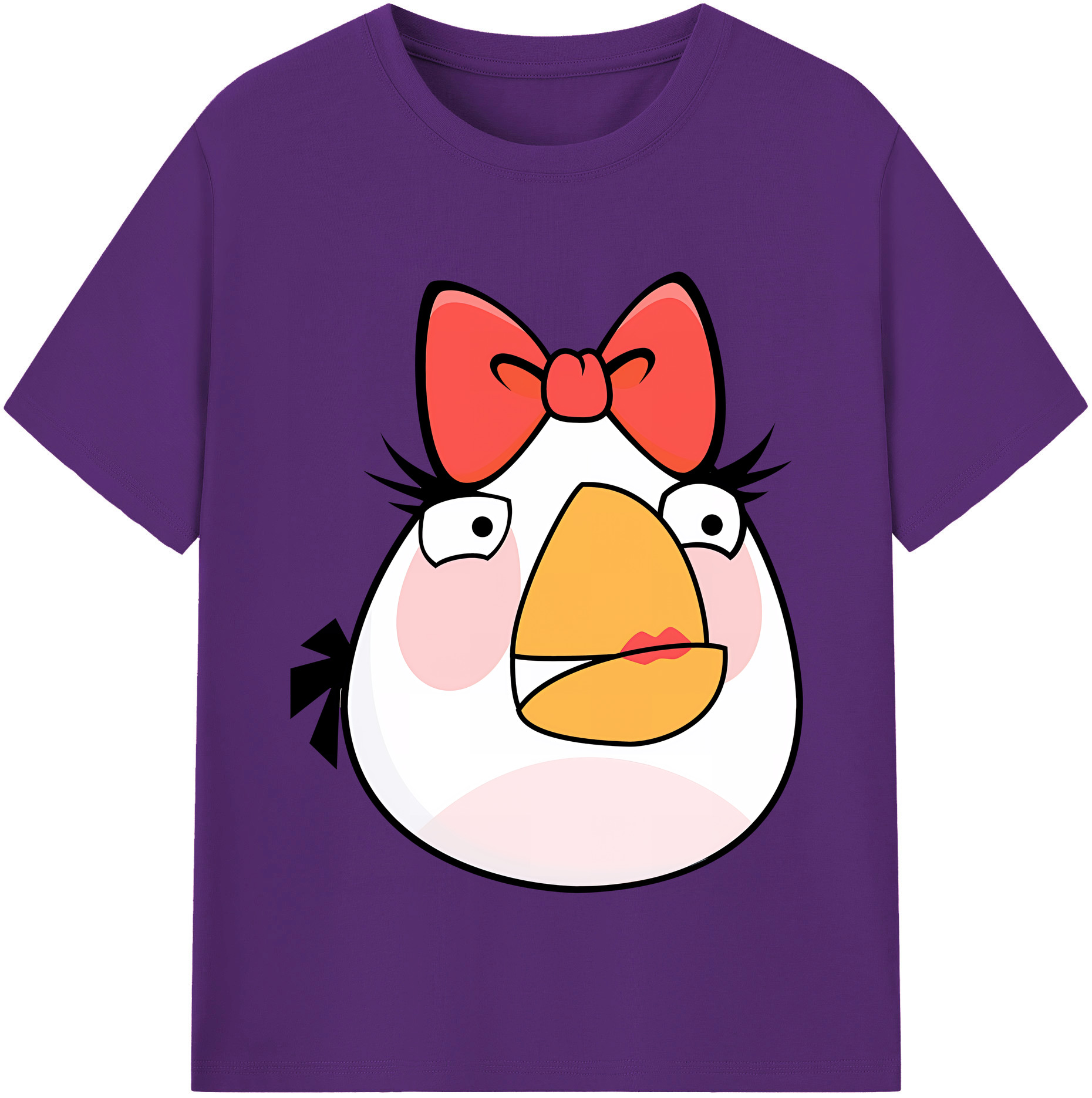 （画像用） Angry Birds アングリーバード 綿100％半袖Tシャツ（フロントプリント）
