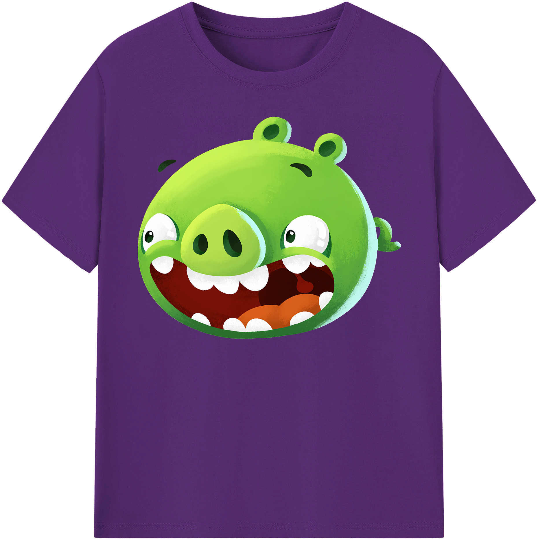 （画像用） Angry Birds アングリーバード 綿100％半袖Tシャツ（フロントプリント）
