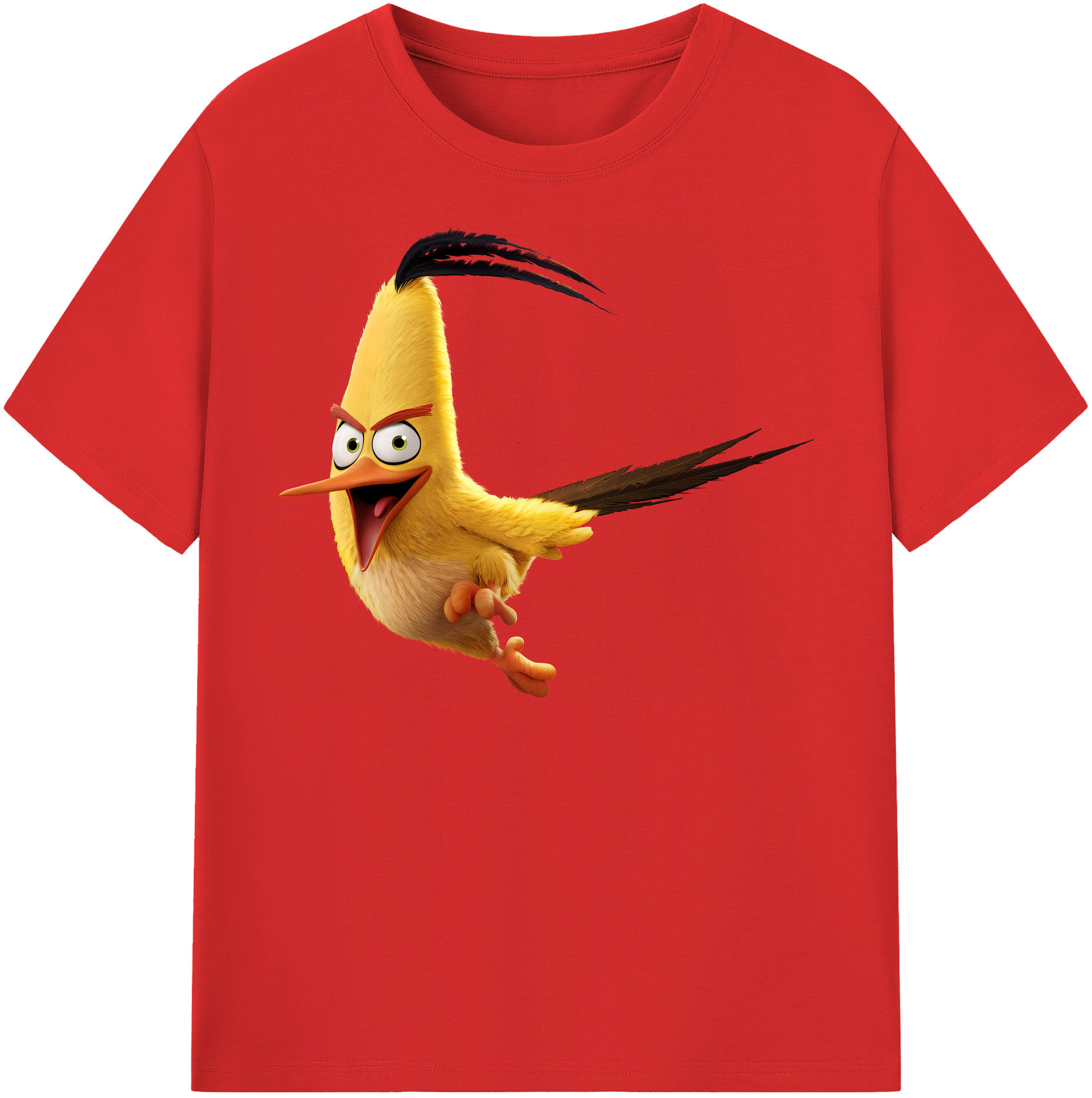 （画像用） Angry Birds アングリーバード 綿100％半袖Tシャツ（フロントプリント）