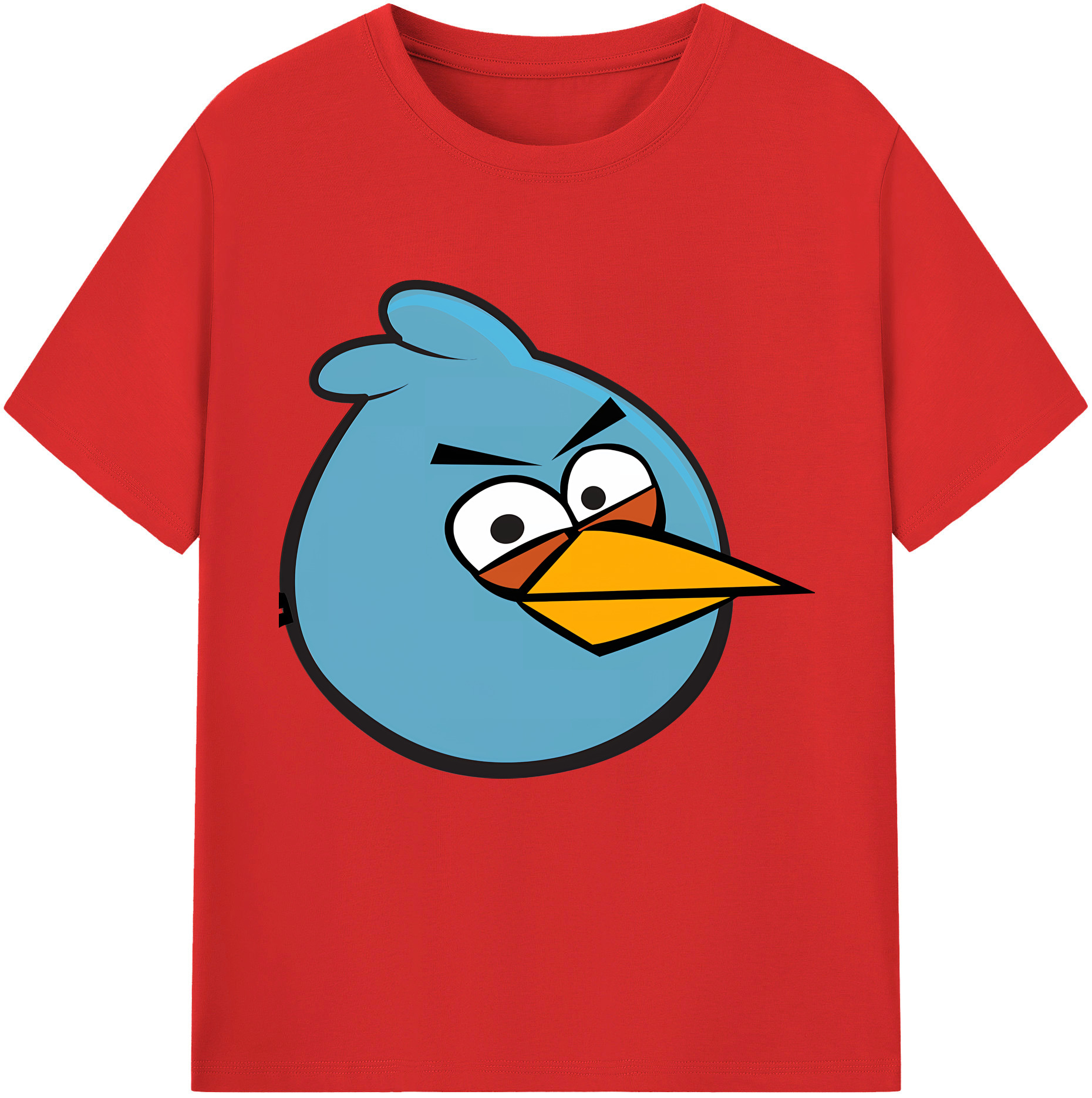 （画像用） Angry Birds アングリーバード 綿100％半袖Tシャツ（フロントプリント）