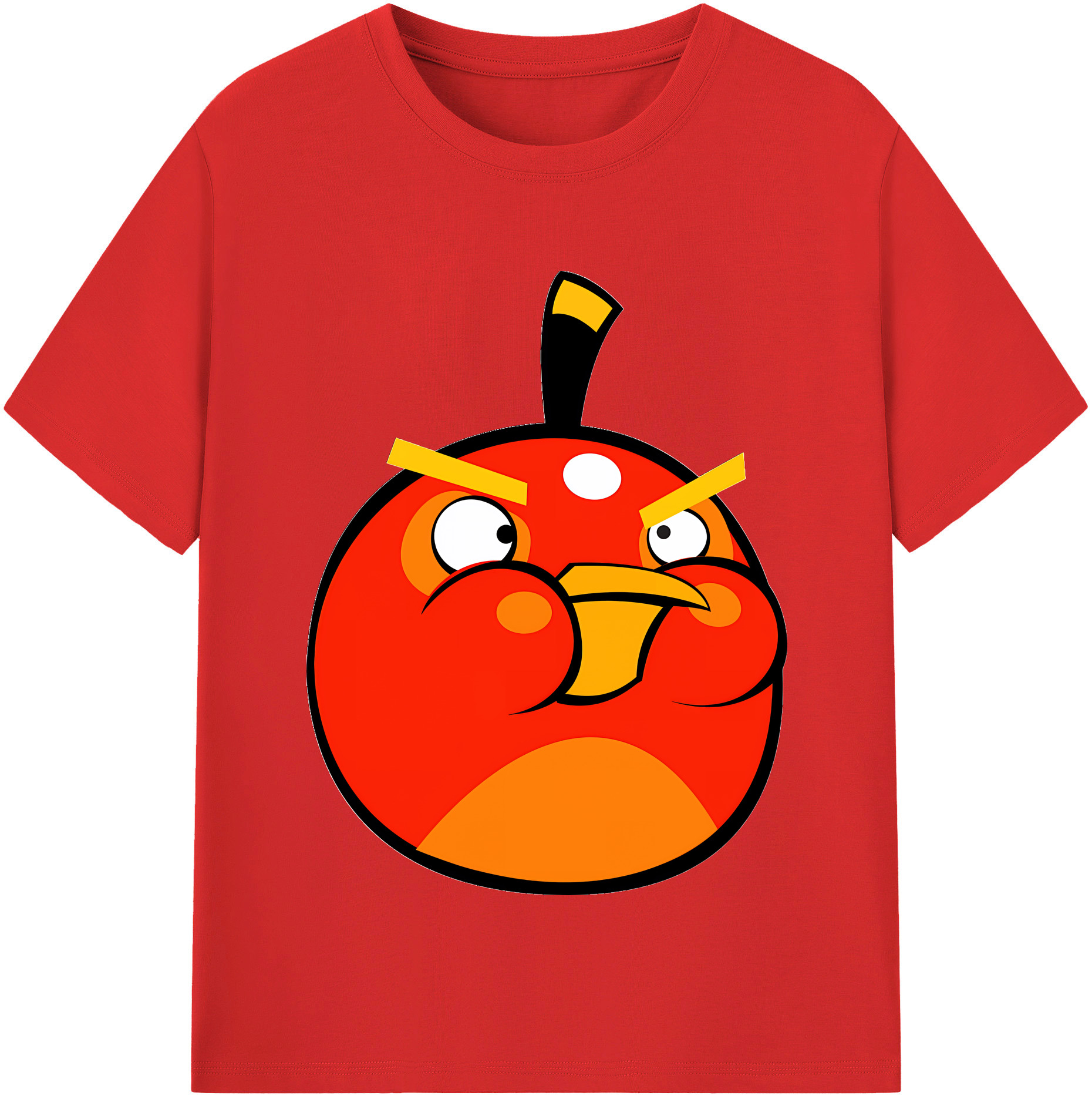 （画像用） Angry Birds アングリーバード 綿100％半袖Tシャツ（フロントプリント）