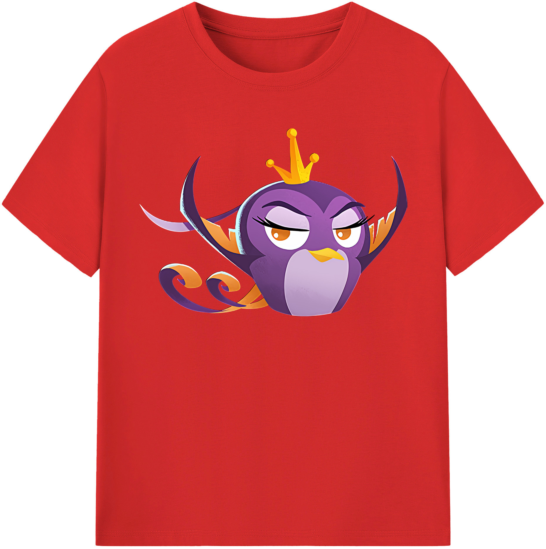 （画像用） Angry Birds アングリーバード 綿100％半袖Tシャツ（フロントプリント）
