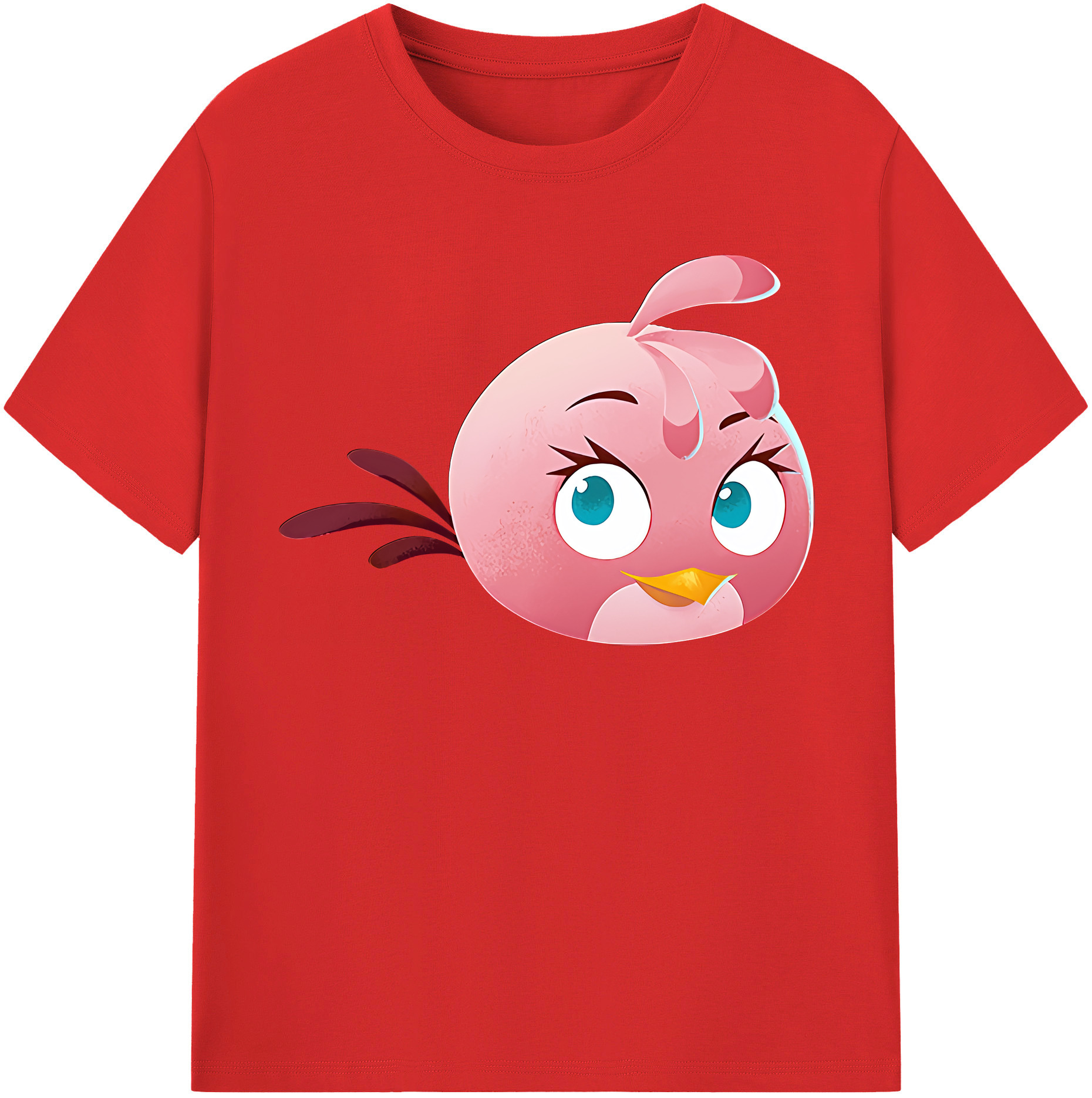 （画像用） Angry Birds アングリーバード 綿100％半袖Tシャツ（フロントプリント）