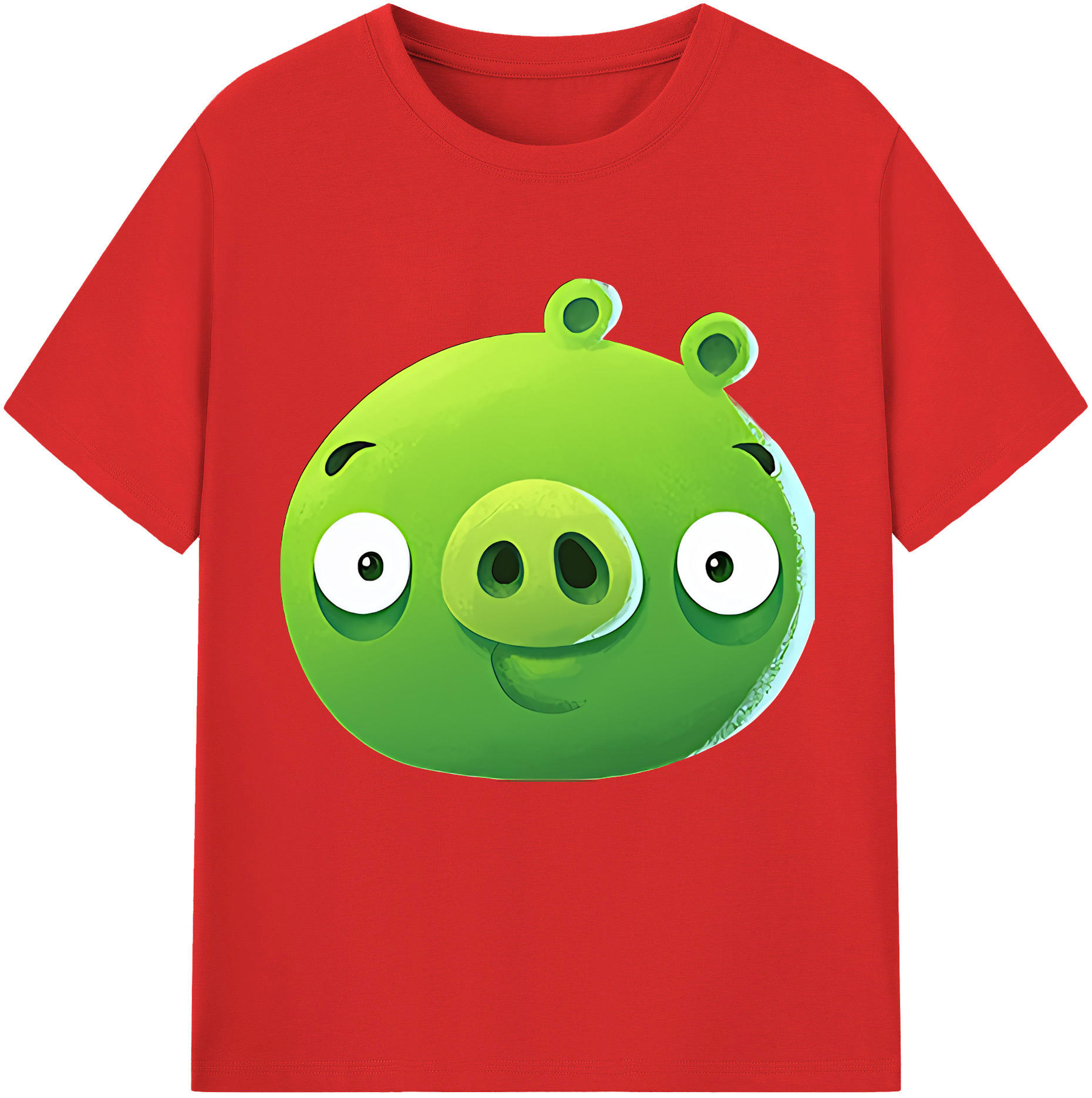 （画像用） Angry Birds アングリーバード 綿100％半袖Tシャツ（フロントプリント）
