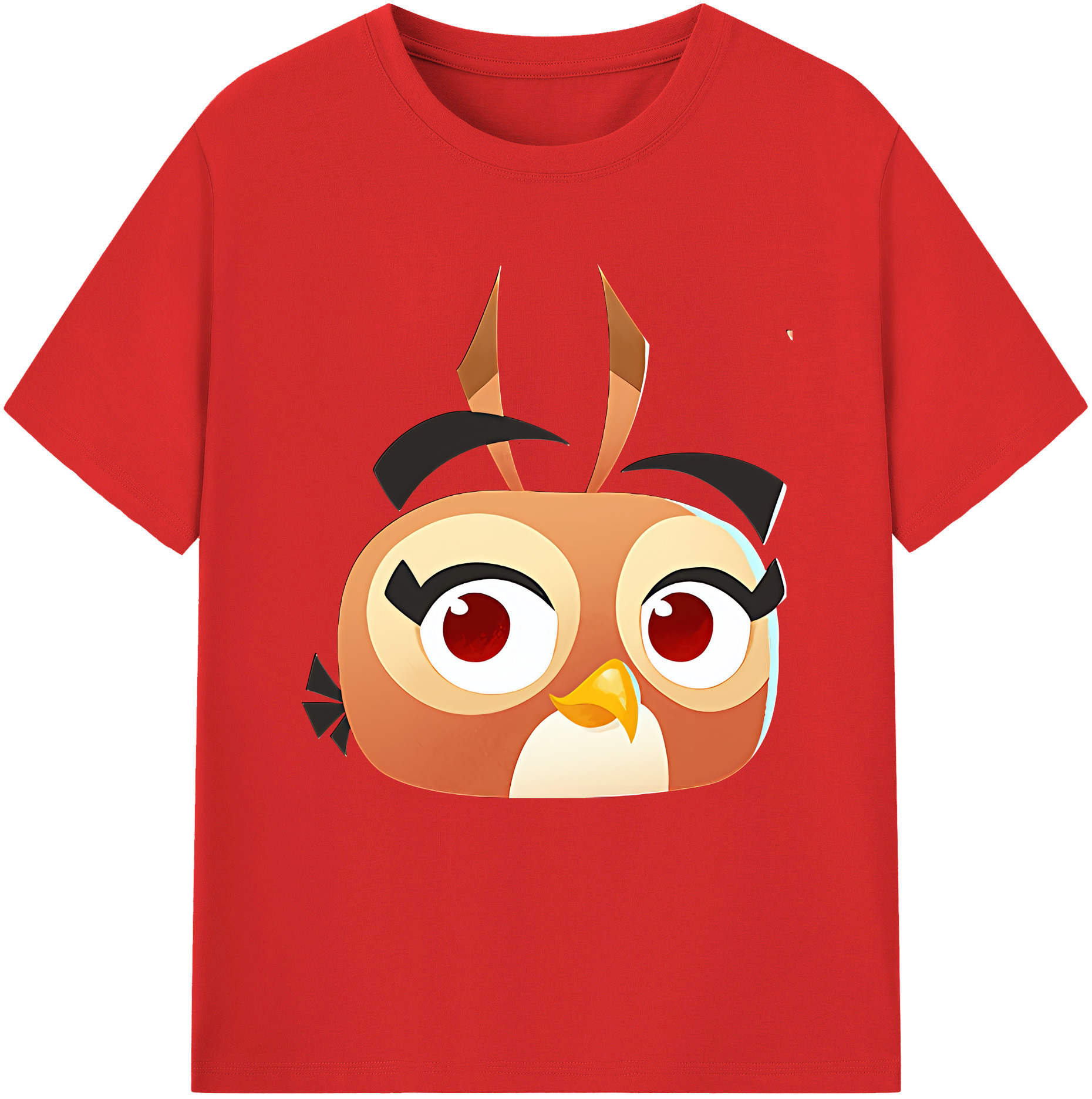 （画像用） Angry Birds アングリーバード 綿100％半袖Tシャツ（フロントプリント）