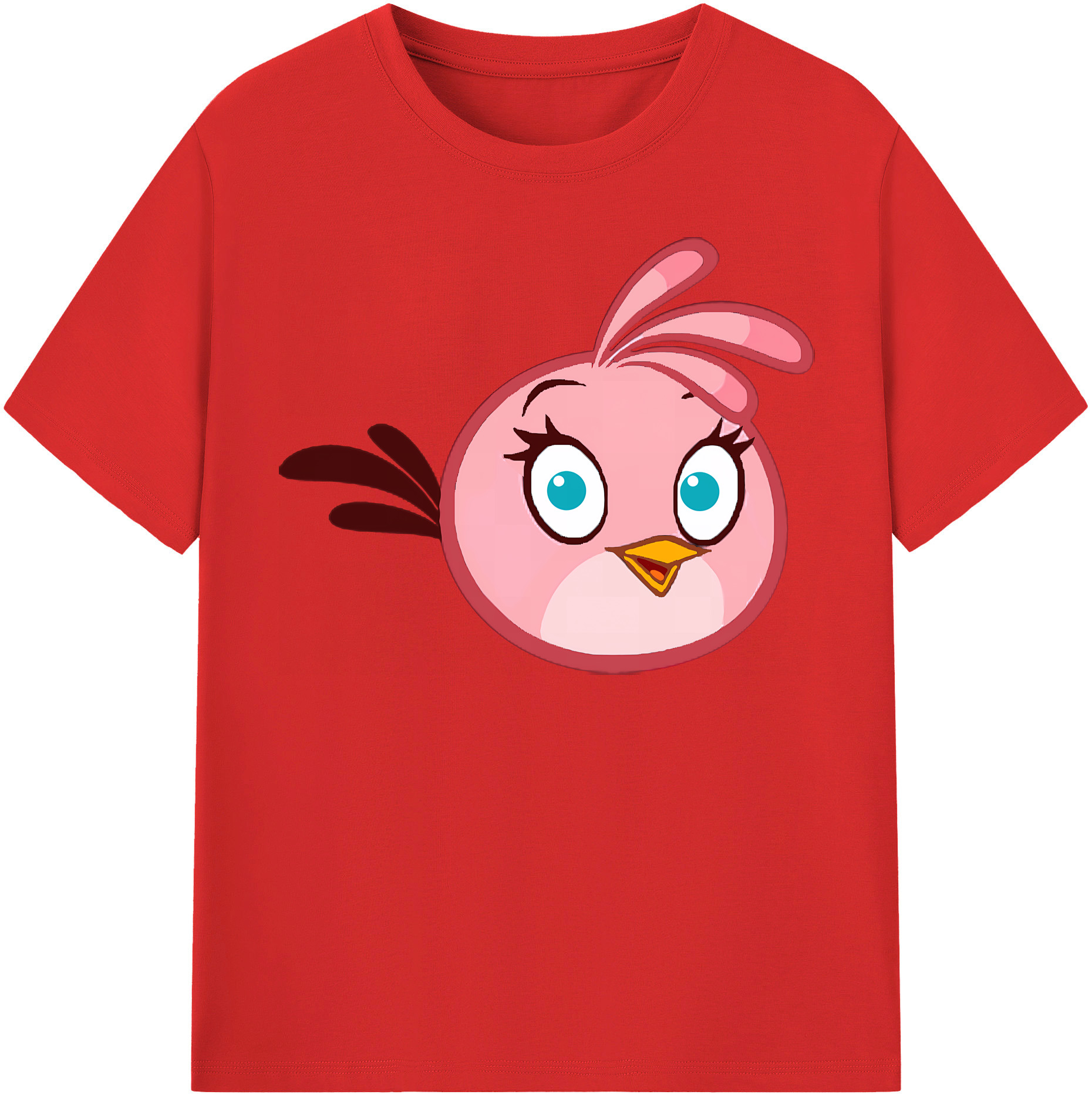 （画像用） Angry Birds アングリーバード 綿100％半袖Tシャツ（フロントプリント）