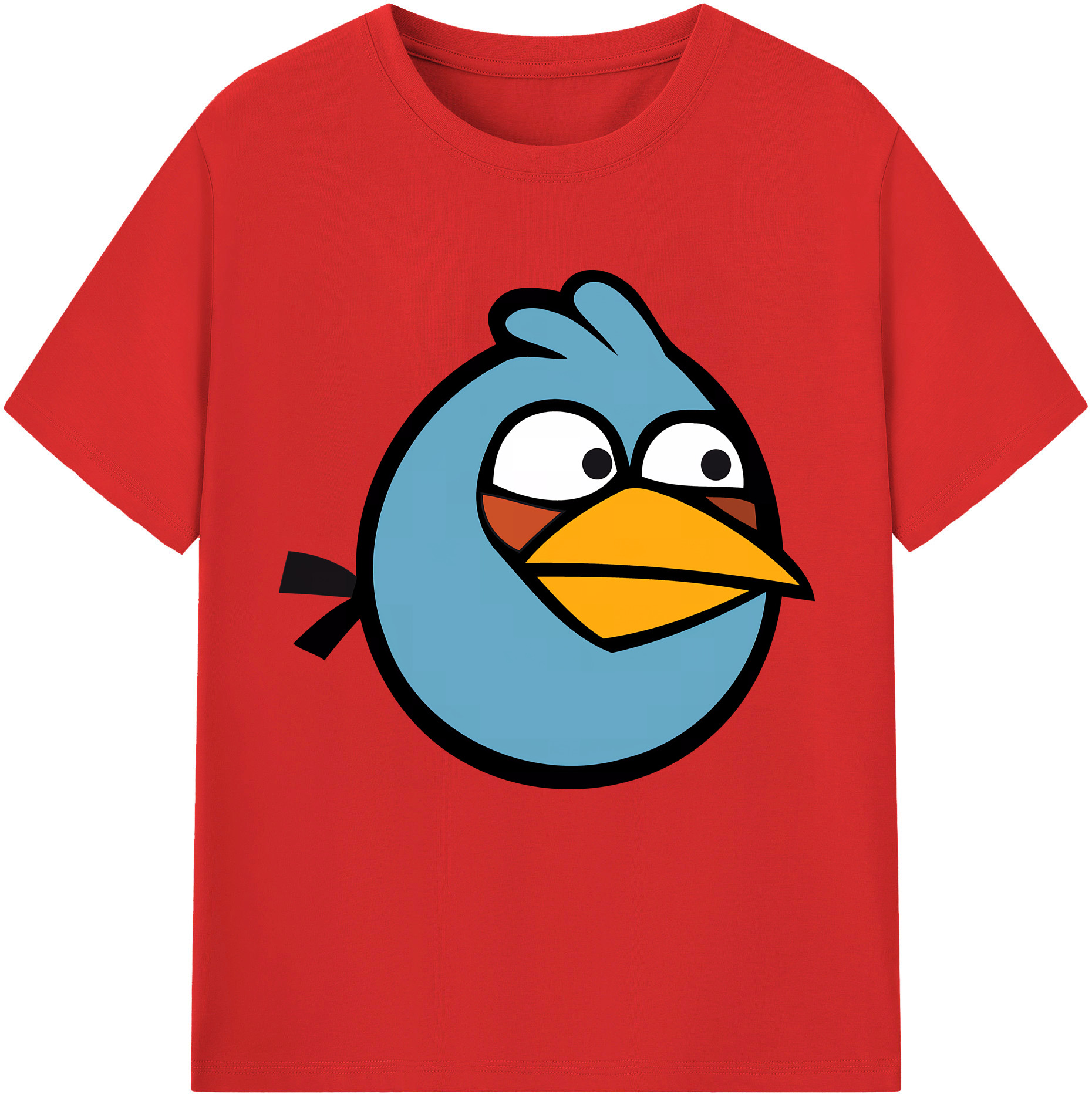 （画像用） Angry Birds アングリーバード 綿100％半袖Tシャツ（フロントプリント）