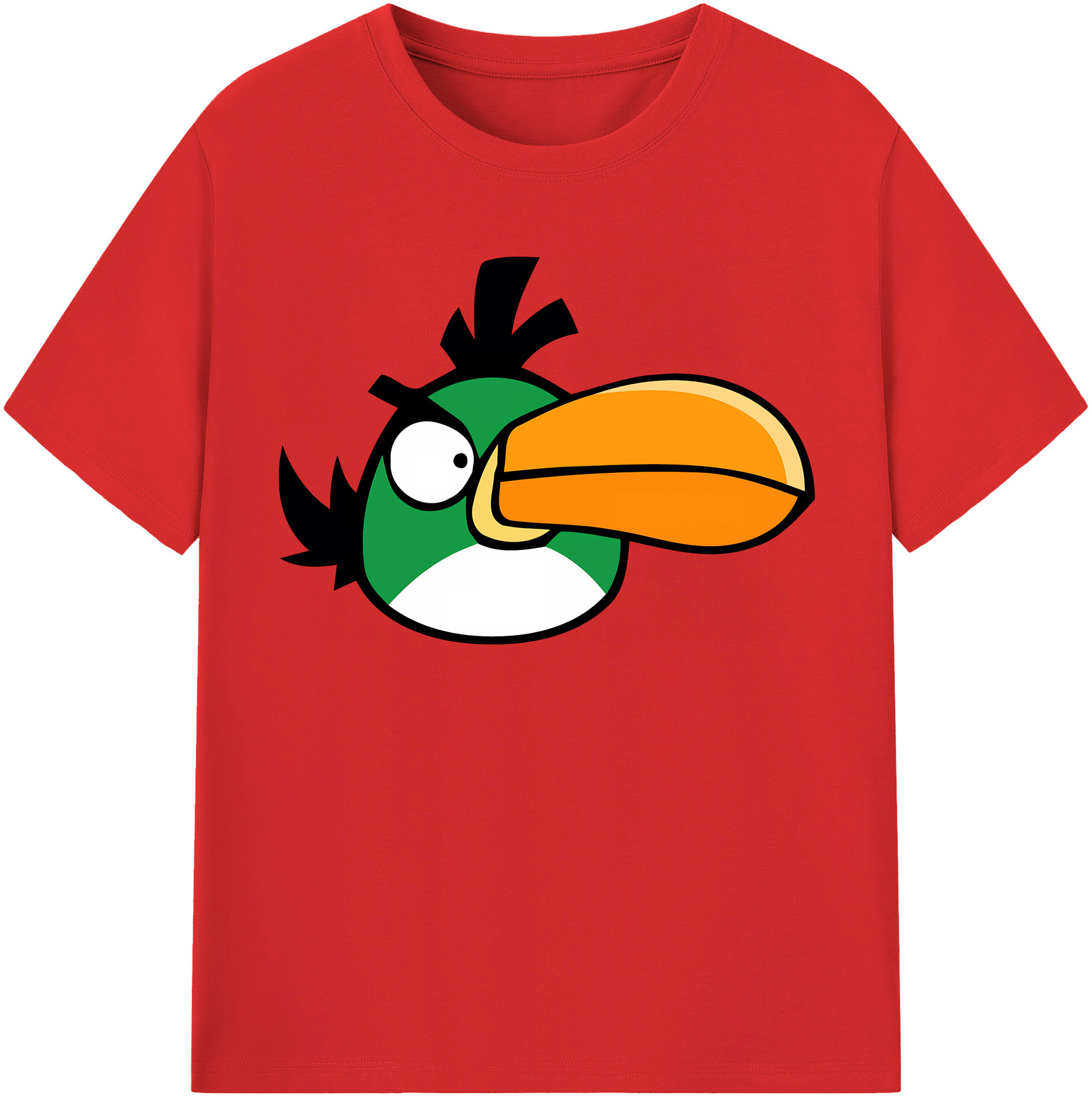 （画像用） Angry Birds アングリーバード 綿100％半袖Tシャツ（フロントプリント）