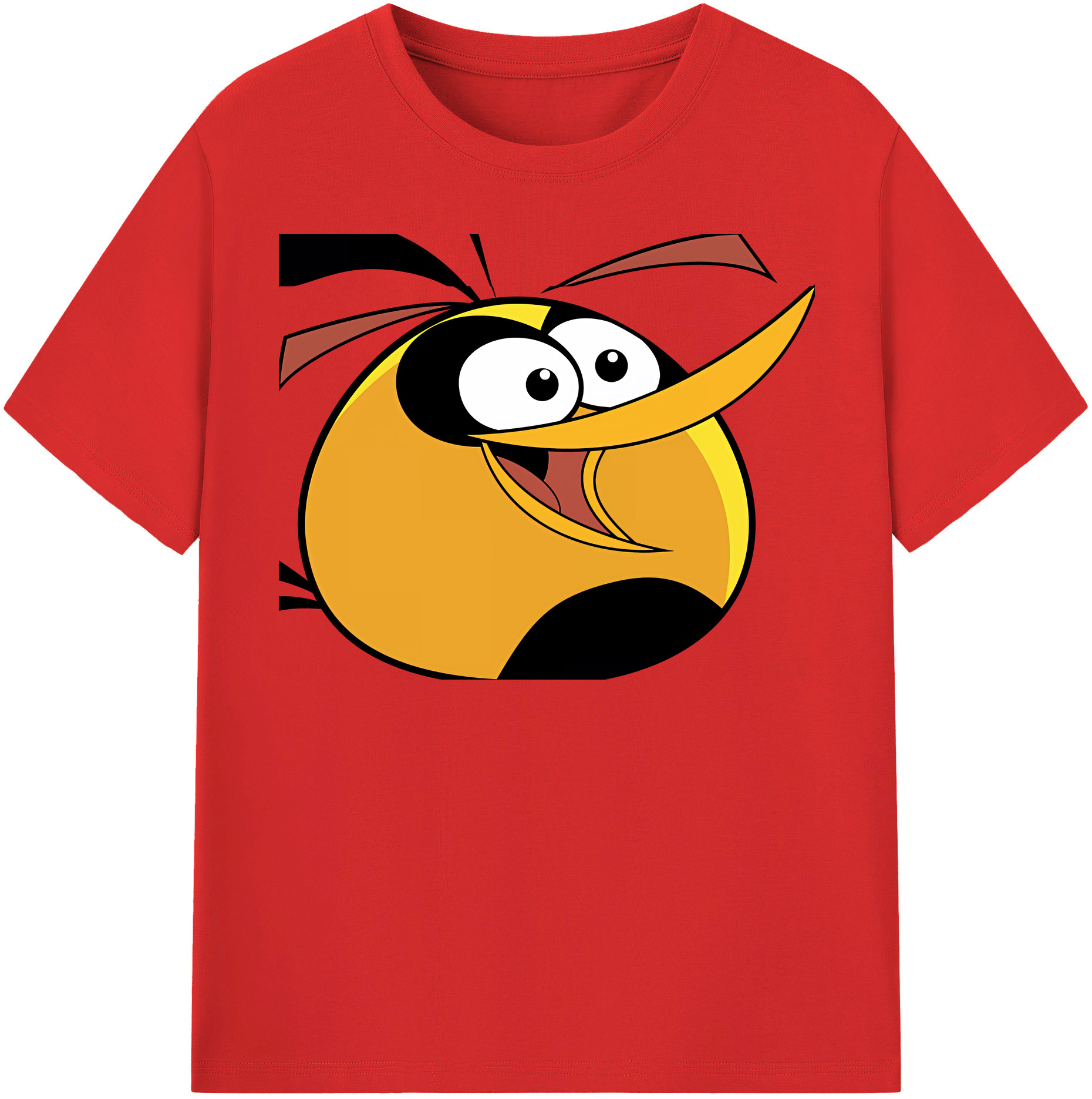 （画像用） Angry Birds アングリーバード 綿100％半袖Tシャツ（フロントプリント）