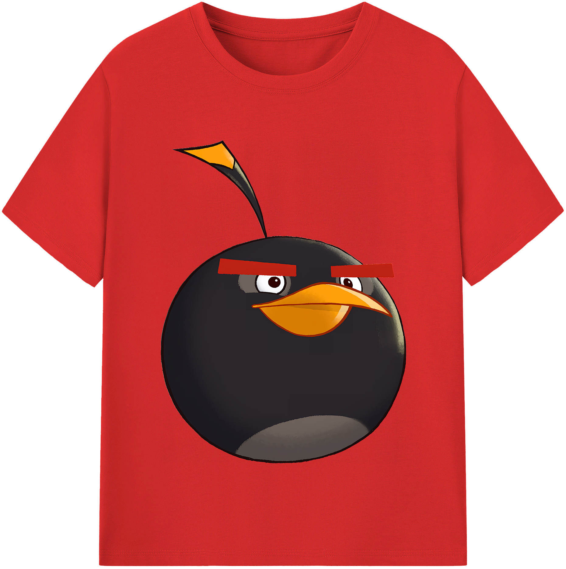 （画像用） Angry Birds アングリーバード 綿100％半袖Tシャツ（フロントプリント）