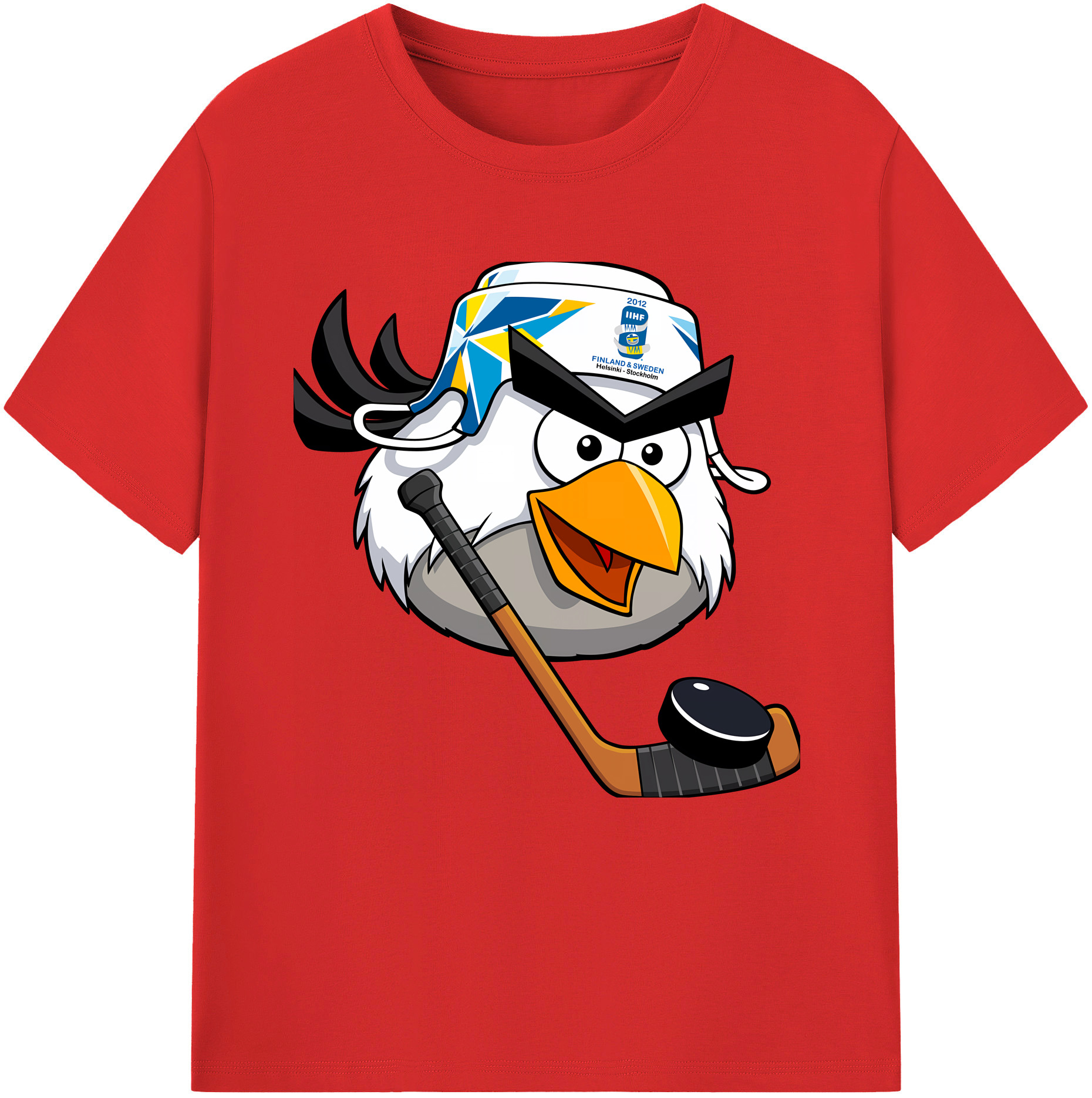 （画像用） Angry Birds アングリーバード 綿100％半袖Tシャツ（フロントプリント）