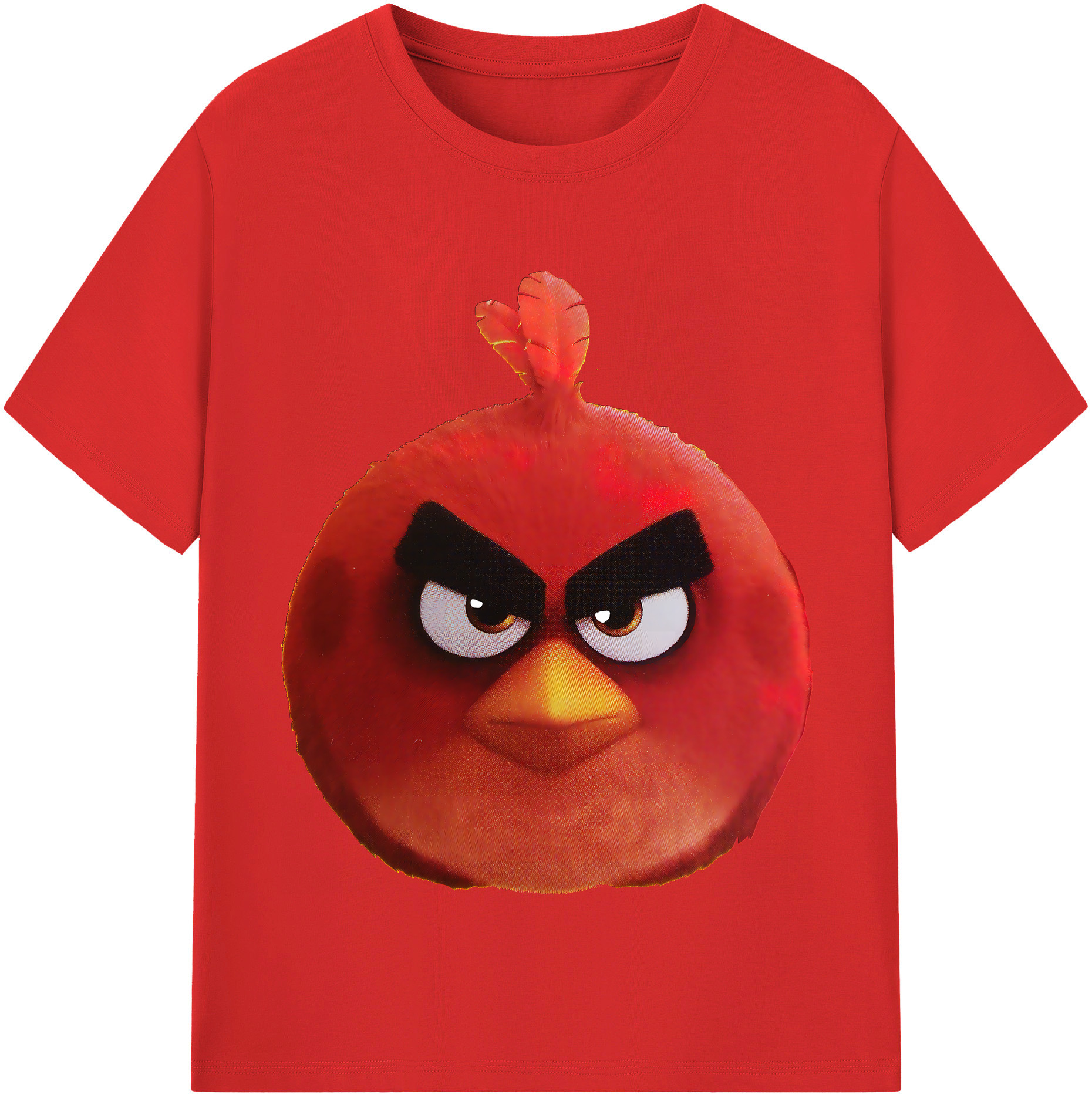 （画像用） Angry Birds アングリーバード 綿100％半袖Tシャツ（フロントプリント）