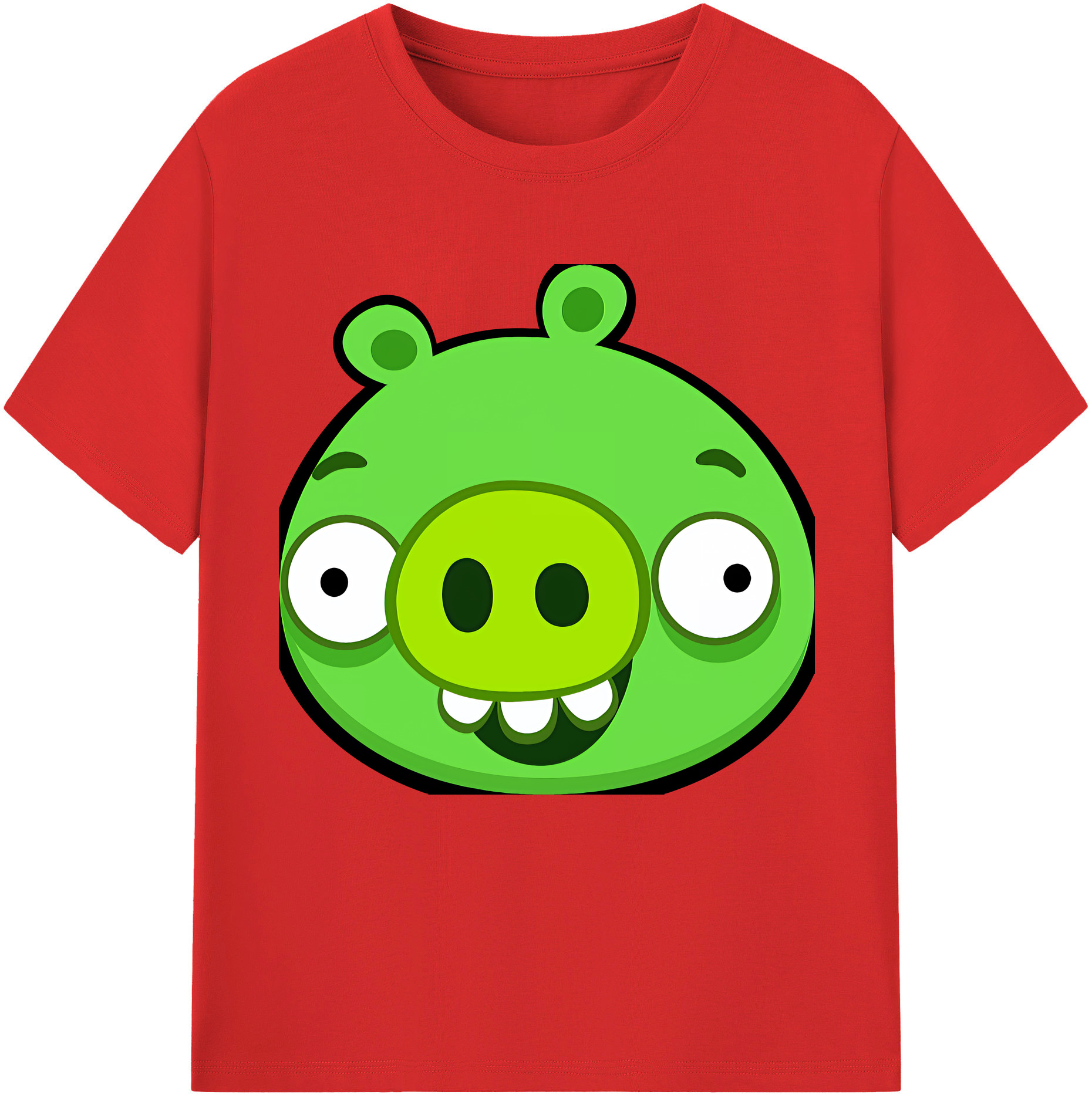 （画像用） Angry Birds アングリーバード 綿100％半袖Tシャツ（フロントプリント）
