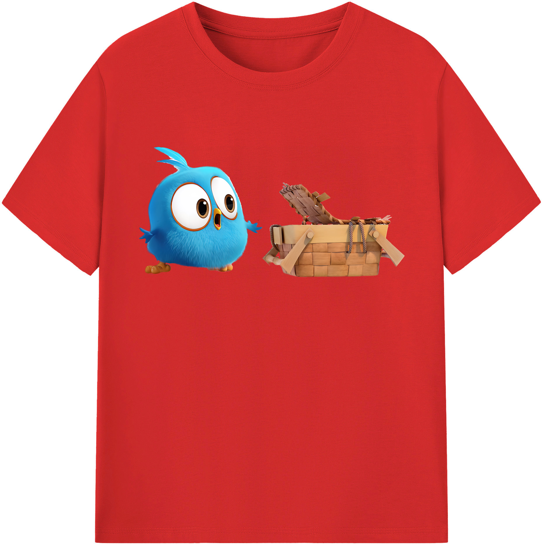 （画像用） Angry Birds アングリーバード 綿100％半袖Tシャツ（フロントプリント）
