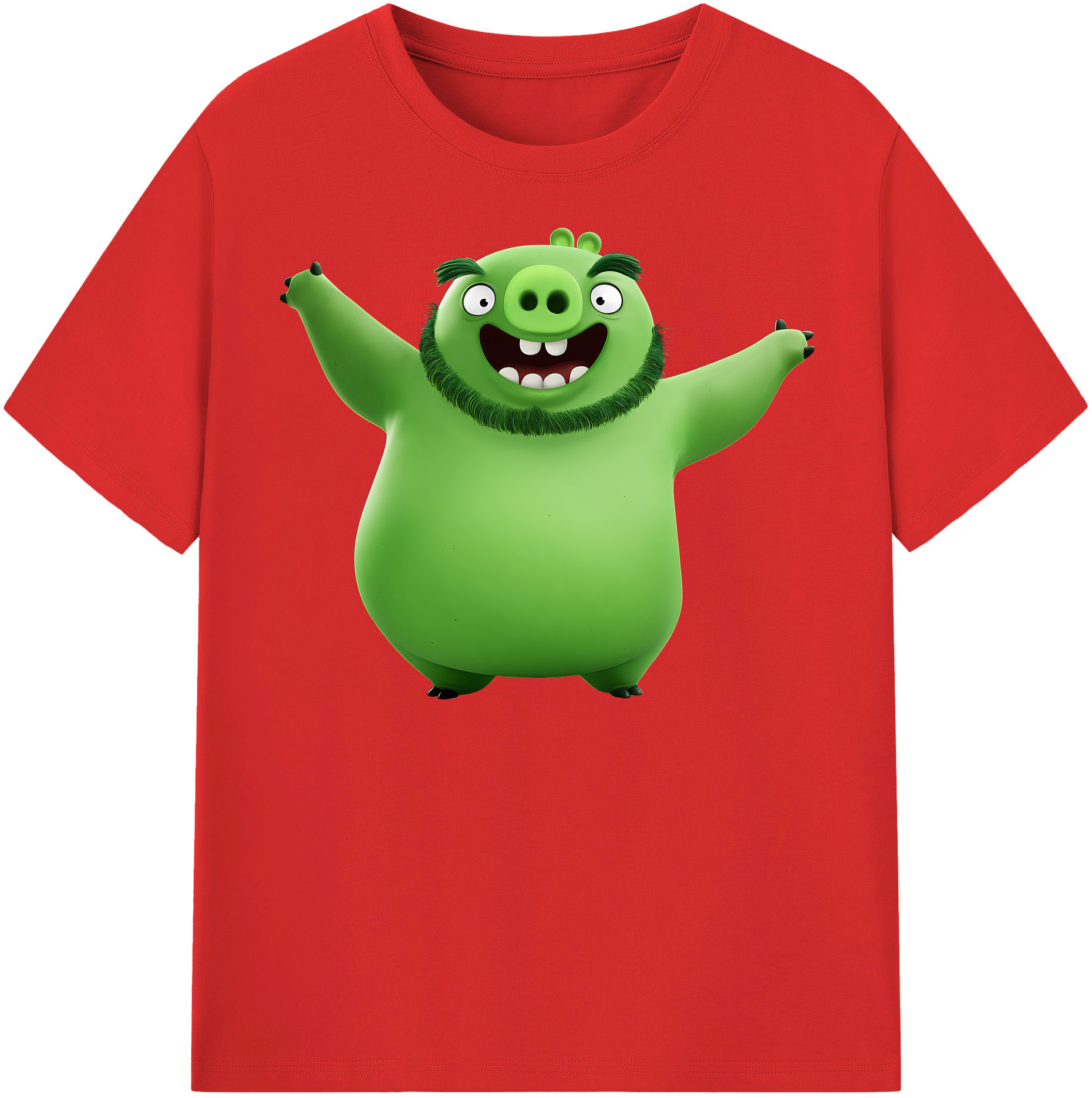 （画像用） Angry Birds アングリーバード 綿100％半袖Tシャツ（フロントプリント）