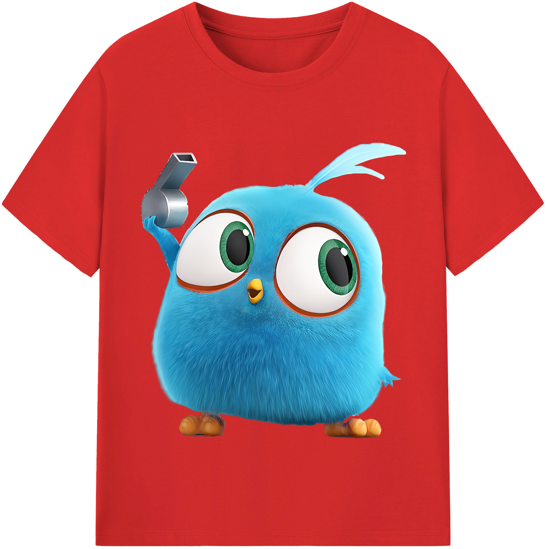 （画像用） Angry Birds アングリーバード 綿100％半袖Tシャツ（フロントプリント）