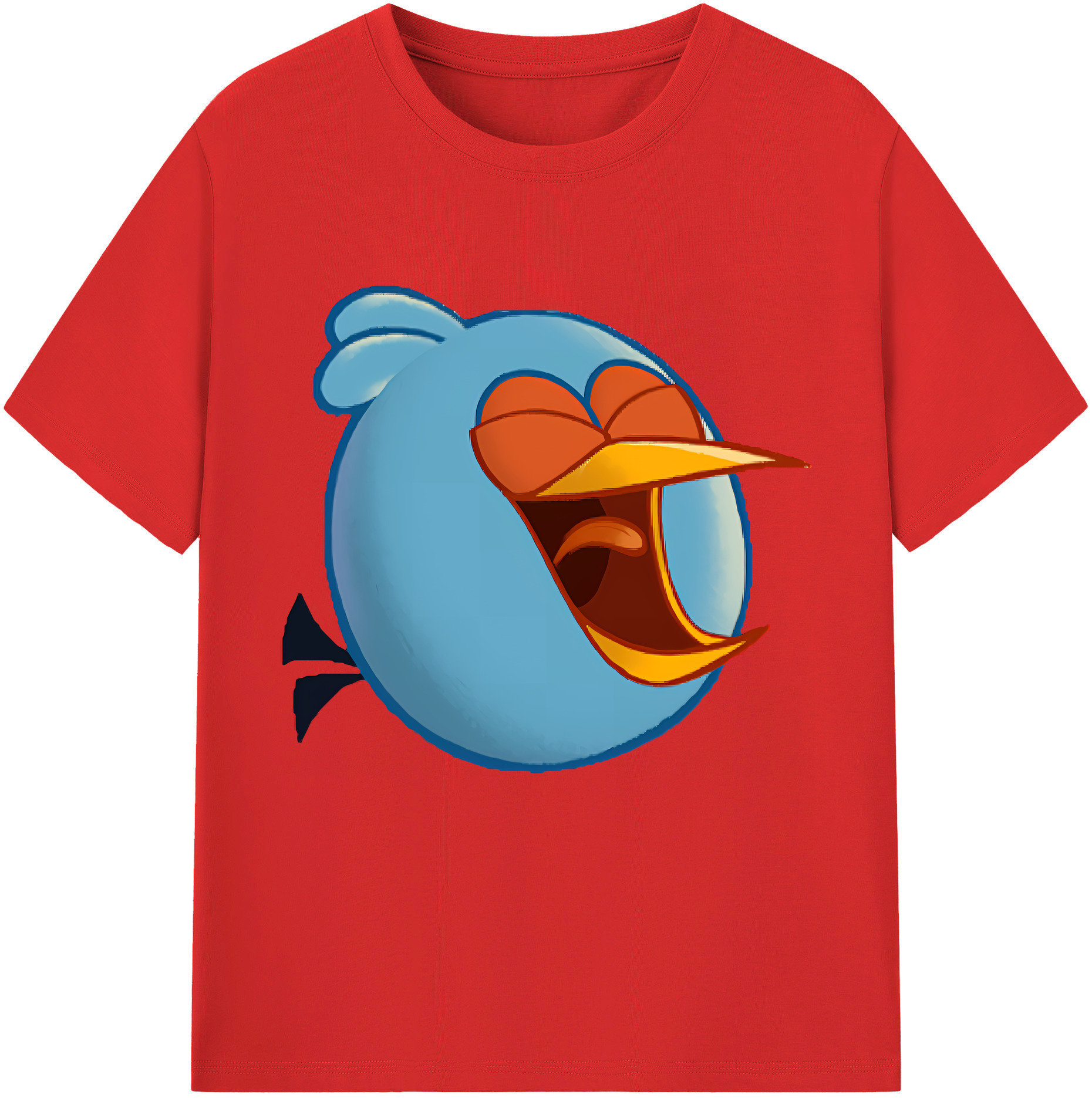 （画像用） Angry Birds アングリーバード 綿100％半袖Tシャツ（フロントプリント）