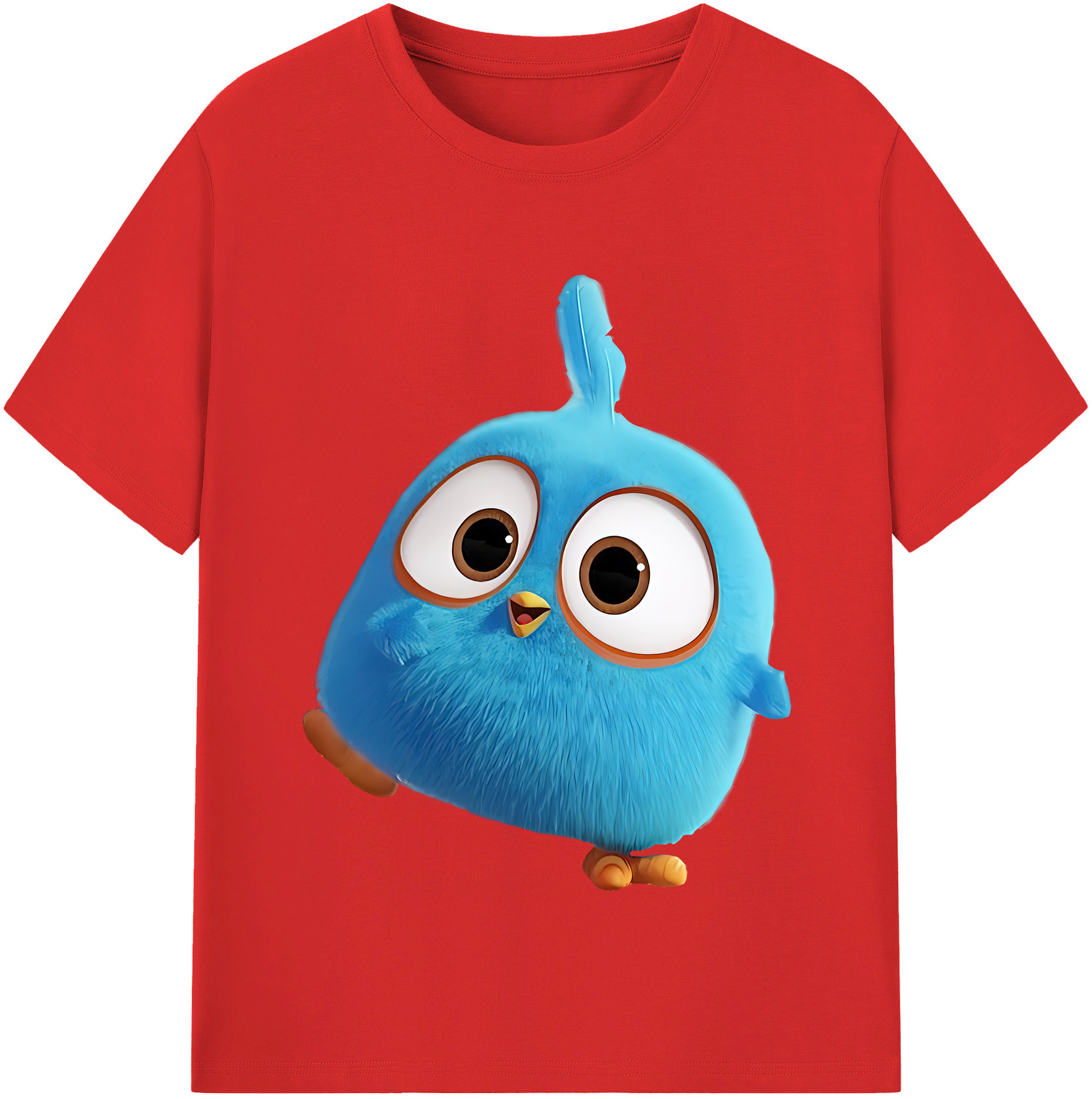 （画像用） Angry Birds アングリーバード 綿100％半袖Tシャツ（フロントプリント）