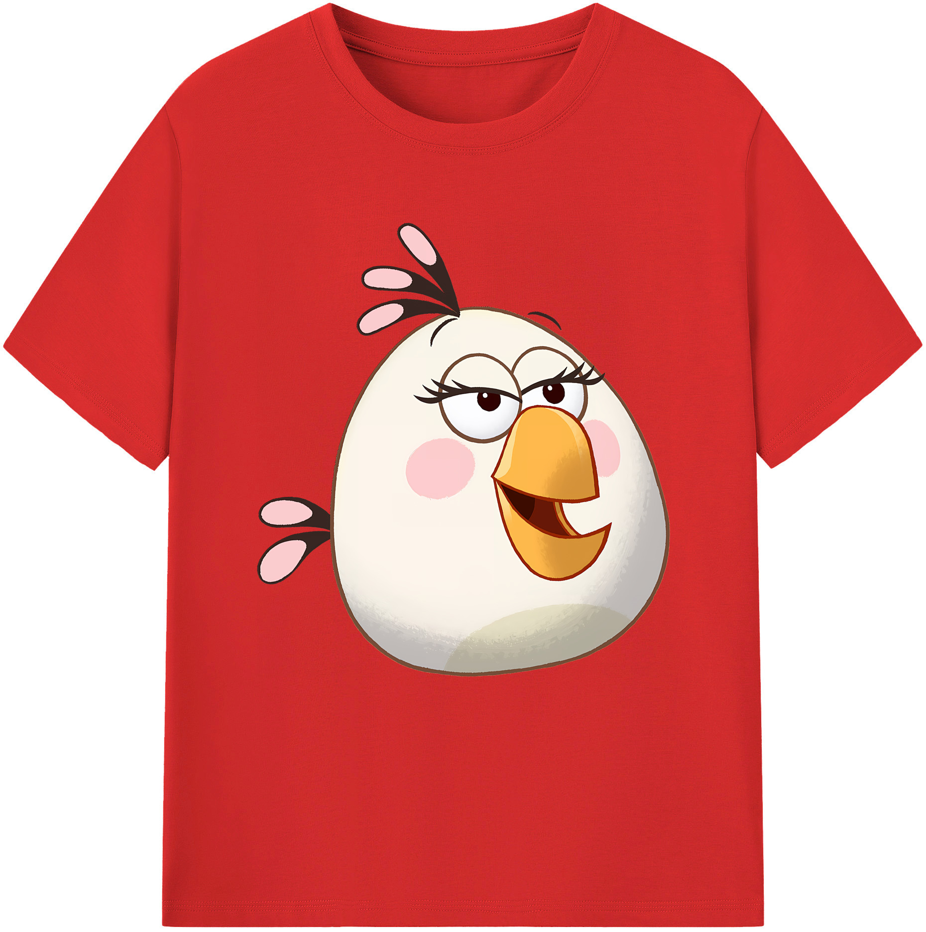 （画像用） Angry Birds アングリーバード 綿100％半袖Tシャツ（フロントプリント）