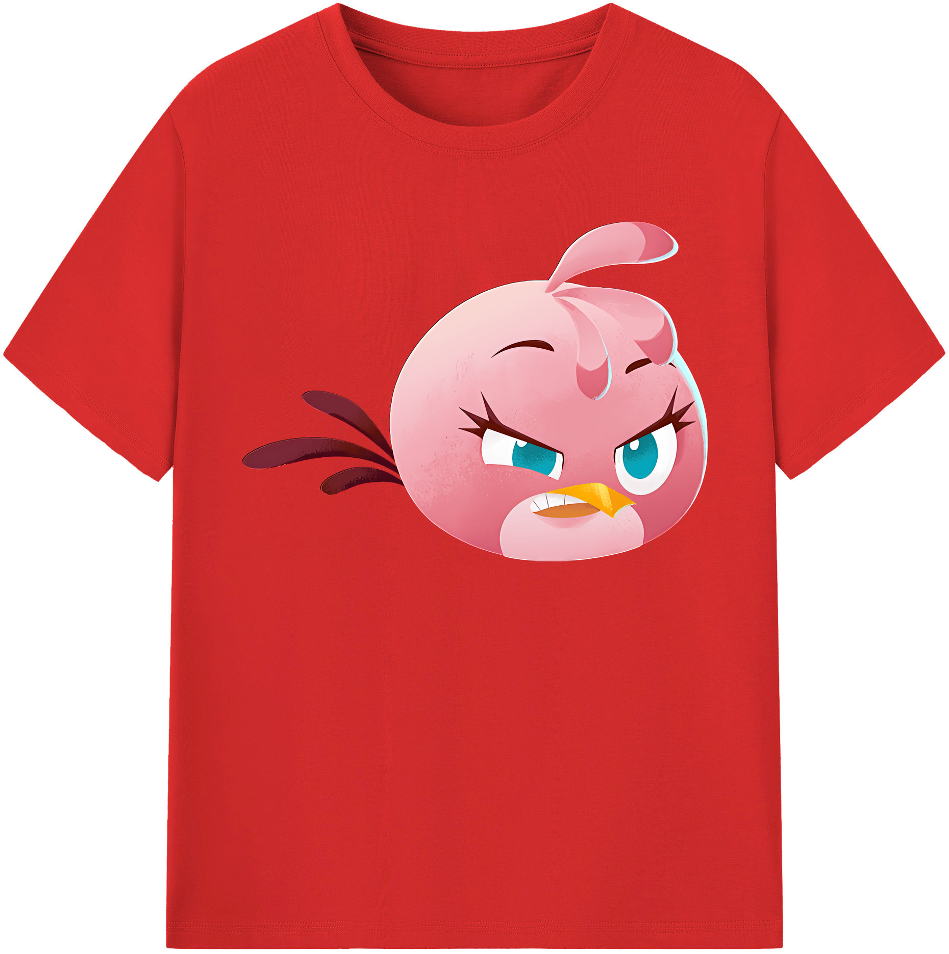 （画像用） Angry Birds アングリーバード 綿100％半袖Tシャツ（フロントプリント）