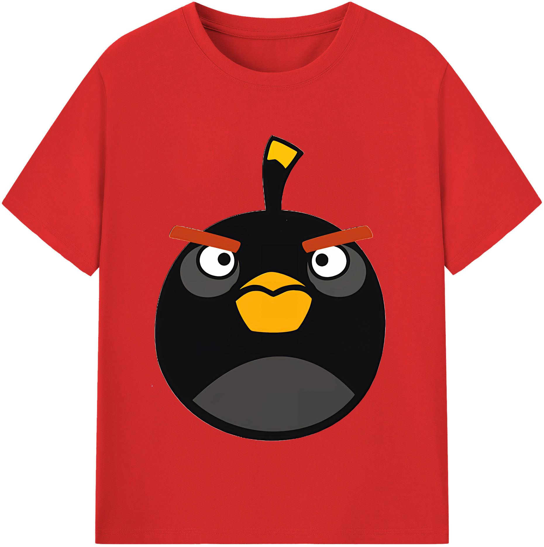 （画像用） Angry Birds アングリーバード 綿100％半袖Tシャツ（フロントプリント）