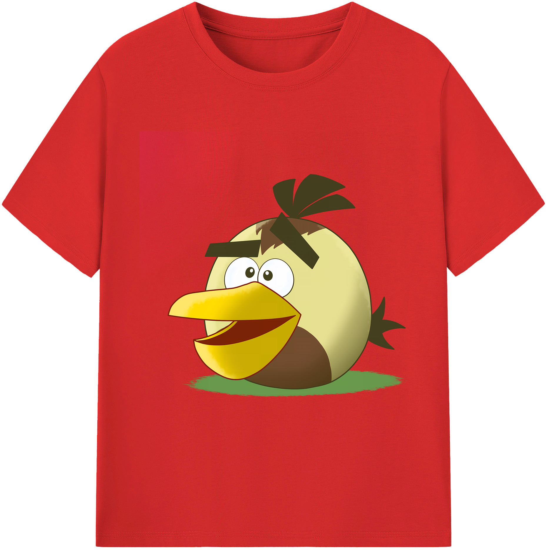 （画像用） Angry Birds アングリーバード 綿100％半袖Tシャツ（フロントプリント）