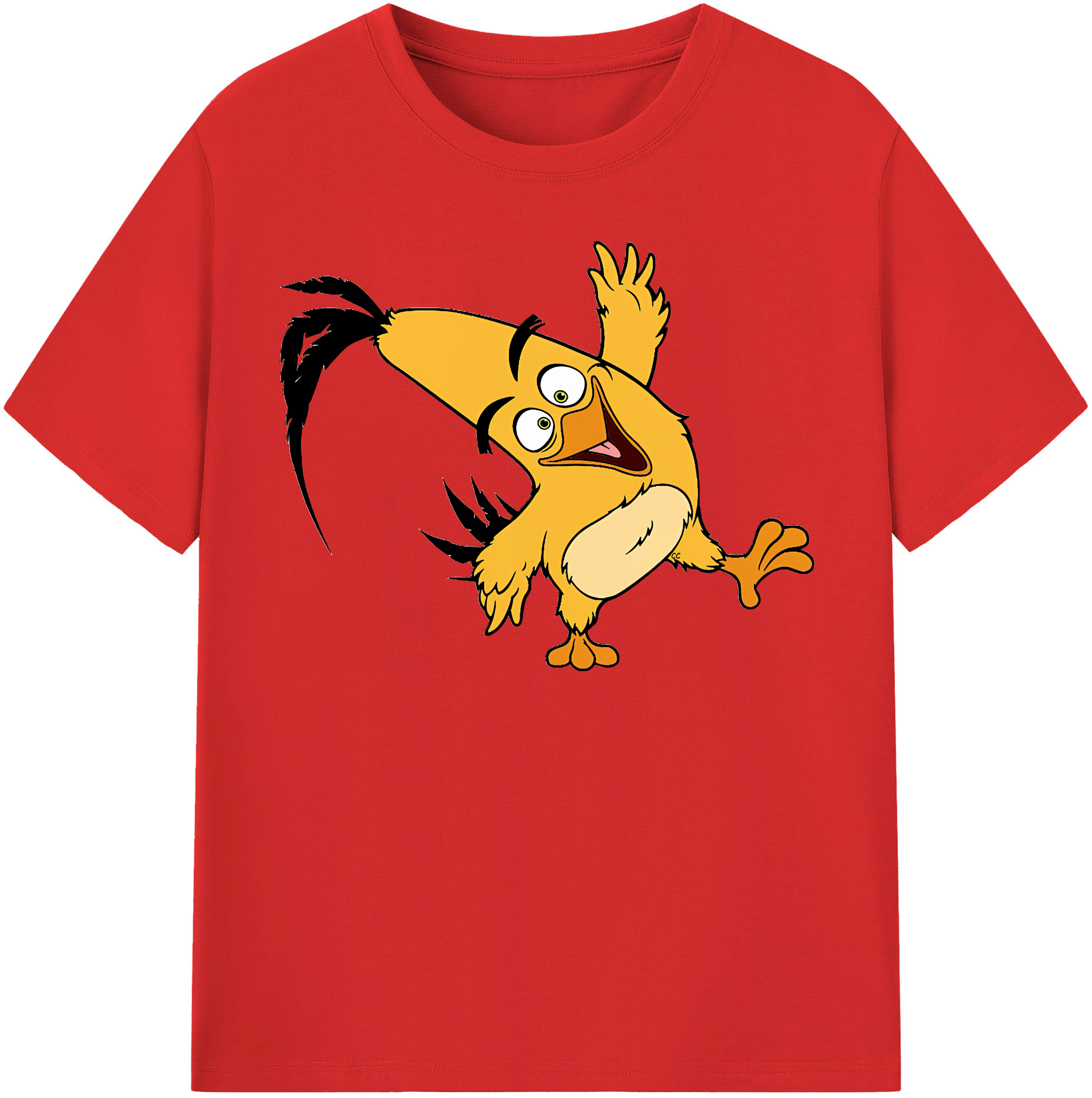 （画像用） Angry Birds アングリーバード 綿100％半袖Tシャツ（フロントプリント）