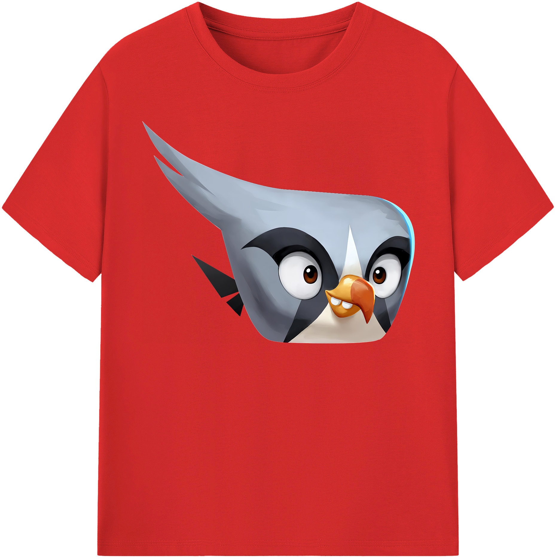 （画像用） Angry Birds アングリーバード 綿100％半袖Tシャツ（フロントプリント）