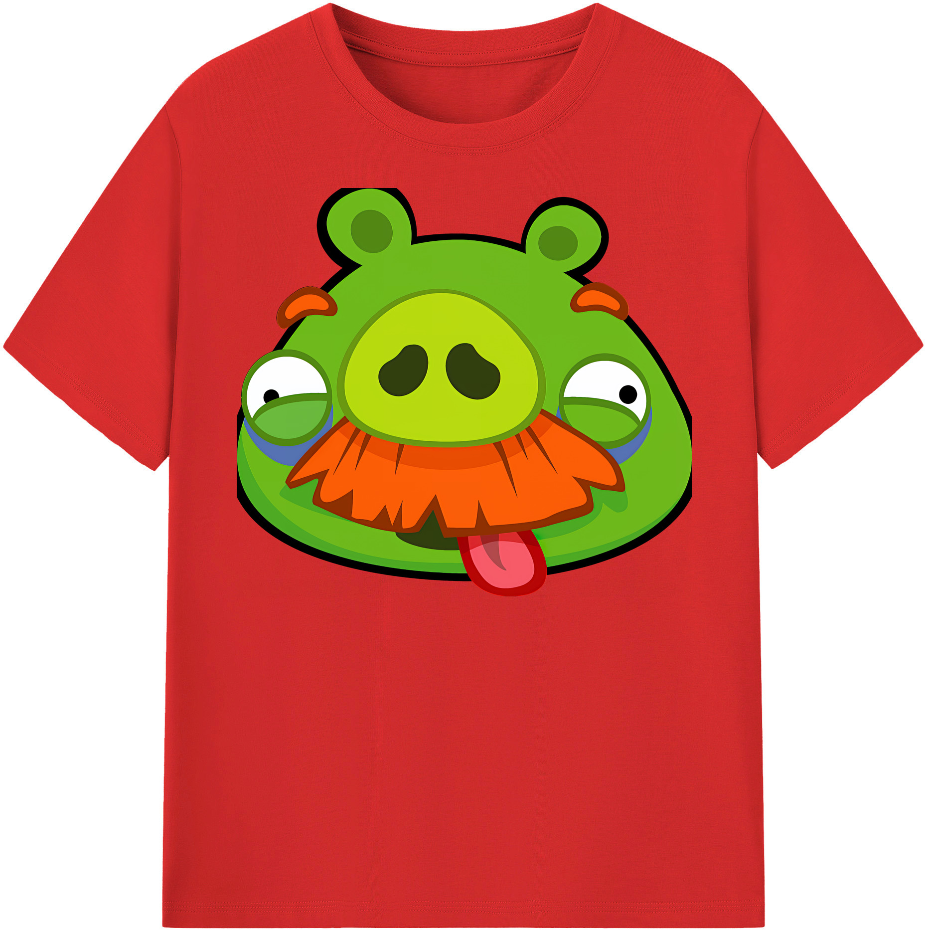 （画像用） Angry Birds アングリーバード 綿100％半袖Tシャツ（フロントプリント）