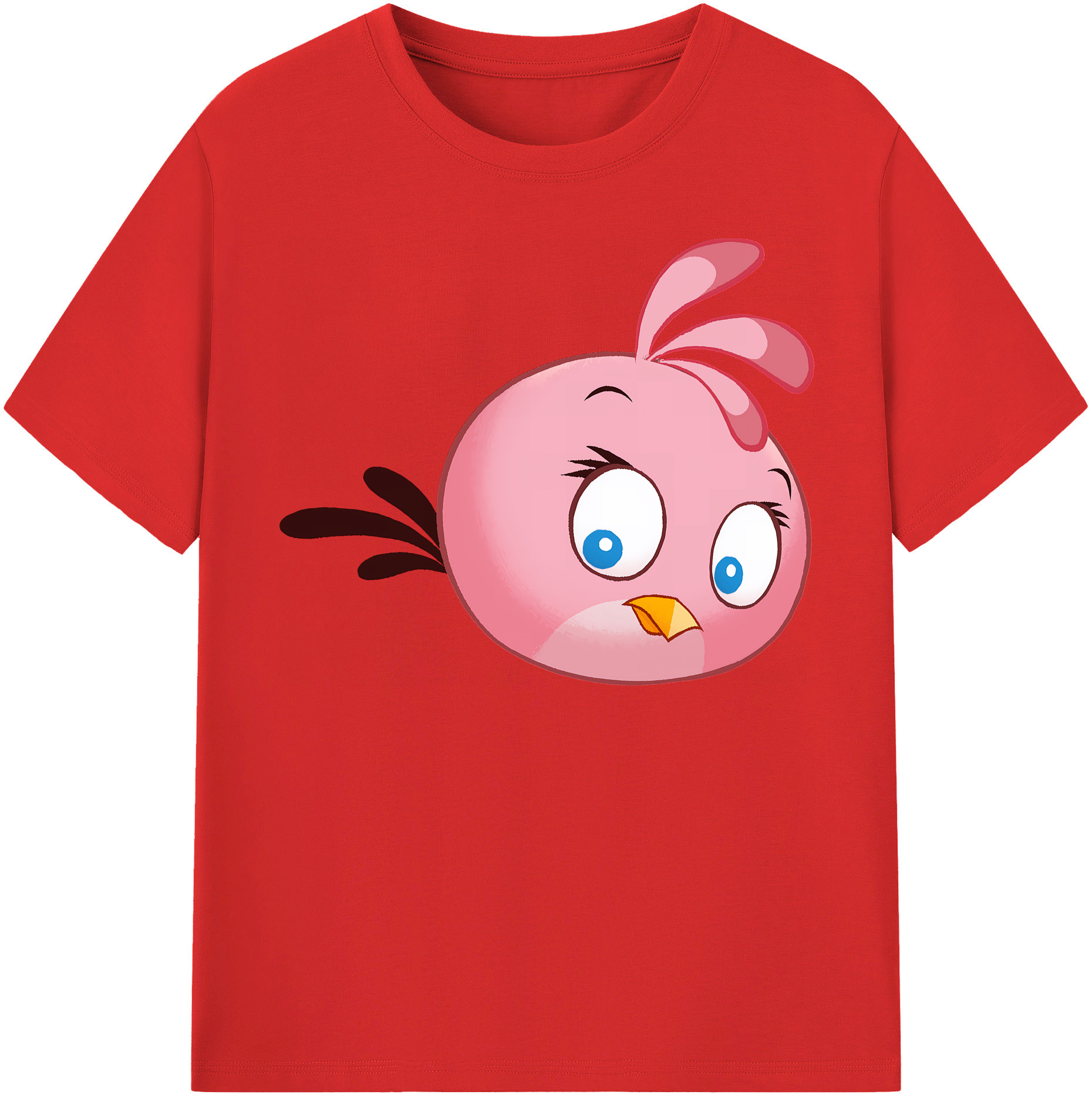 （画像用） Angry Birds アングリーバード 綿100％半袖Tシャツ（フロントプリント）