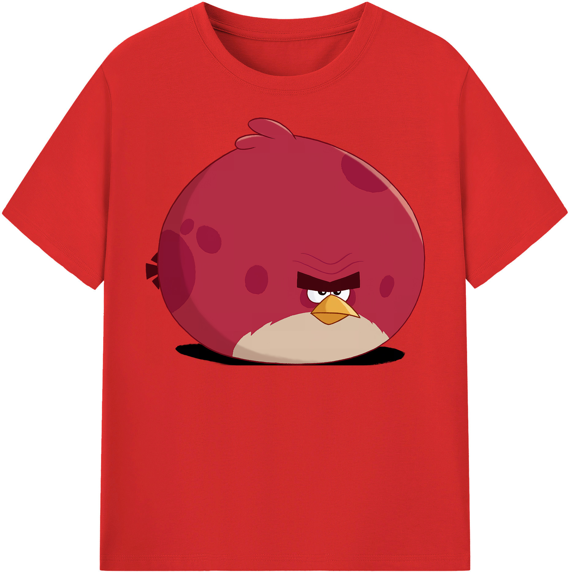 （画像用） Angry Birds アングリーバード 綿100％半袖Tシャツ（フロントプリント）
